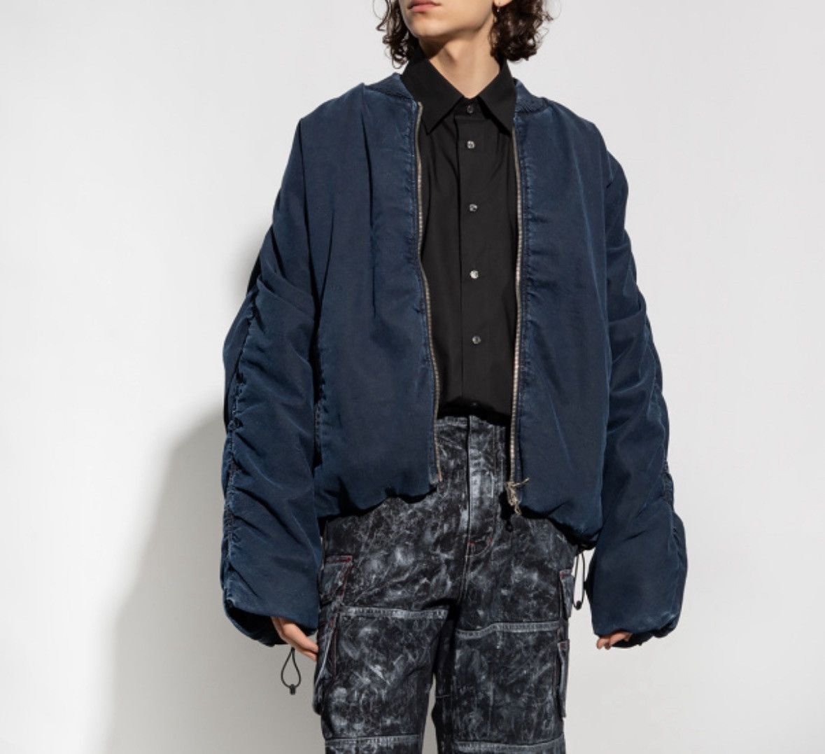 Diesel Diesel Navy Blue Bomberjacket Size US L / EU 52-54 / 3 - 1 Thumbnail