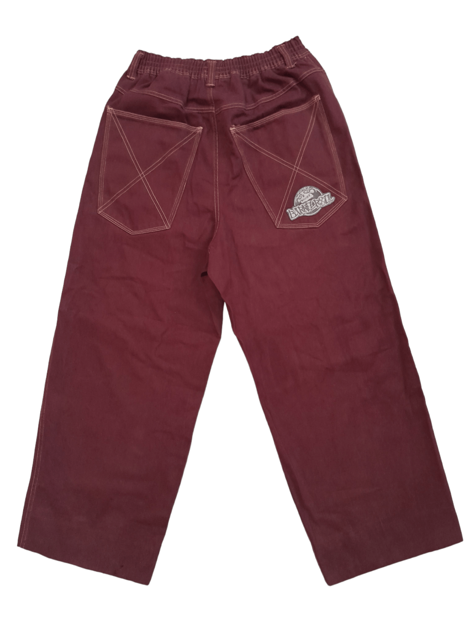 image of Skategang Barrel Roll Baggy Pant (F215) Waist 28 - 35 in Red, Men's (Size 33)