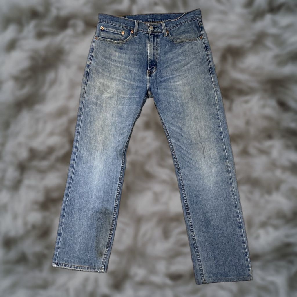 Levi's Levi's 505 Jeans Men 32x32 Blue Denim Regular Fit Straight Leg Vintage No 90s Theme Season Fall Winter Spring 3 Size US 32 / EU 48 - 1 Thumbnail