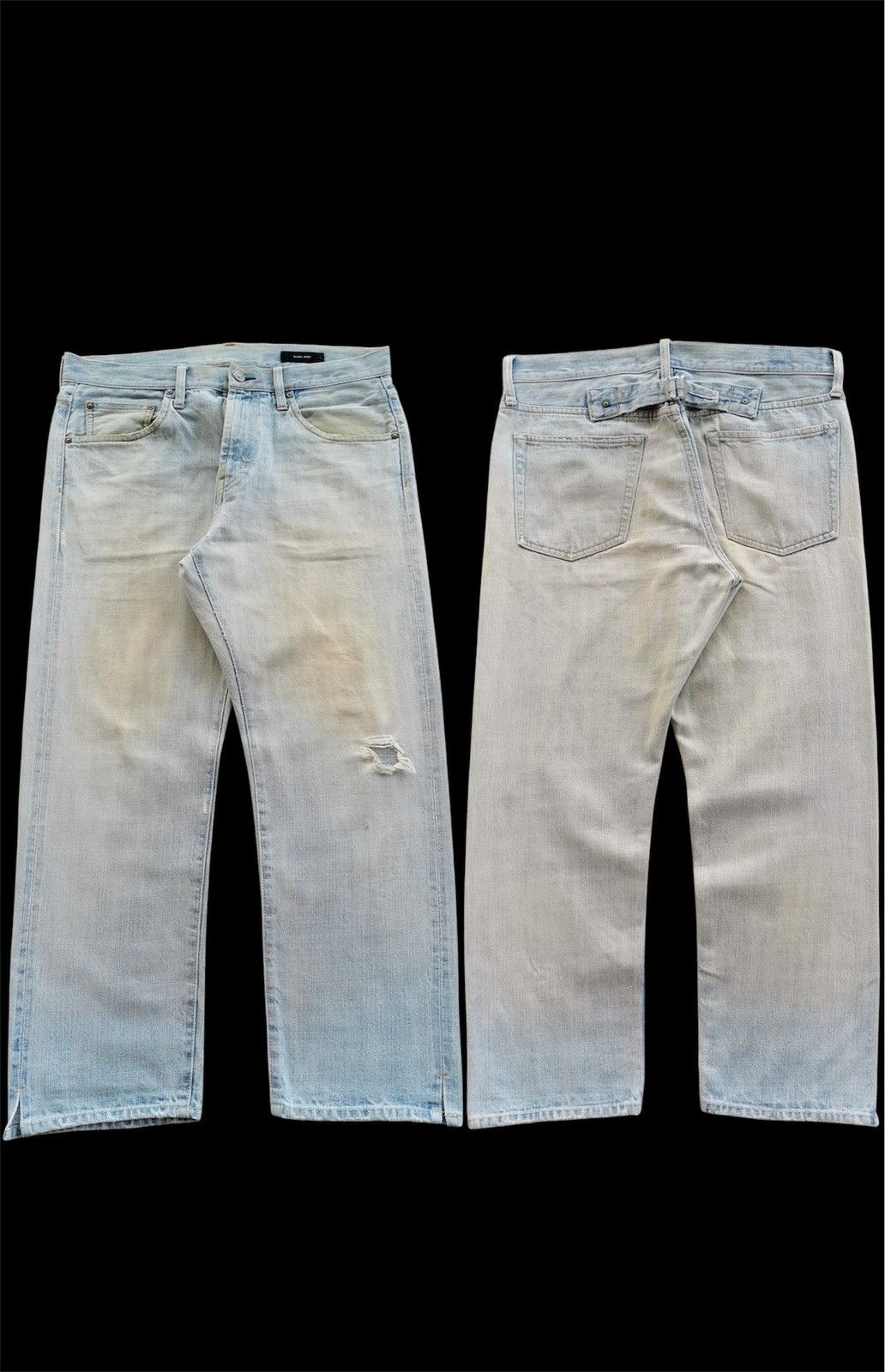 Japanese Brand Global Work Selvedge 3Quarter Short Denim Jeans Size US 34 / EU 50 - 1 Thumbnail
