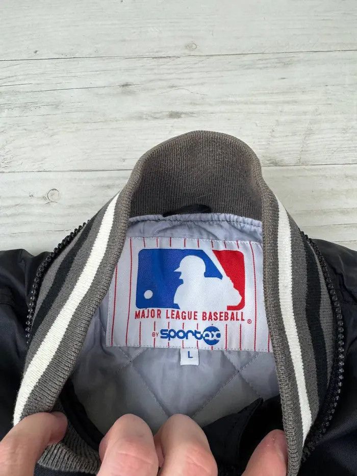 New York Yankees Vintage New York Yankees MLB Bomber Jacket 90s Big Logo Size US L / EU 52-54 / 3 - 9 Thumbnail