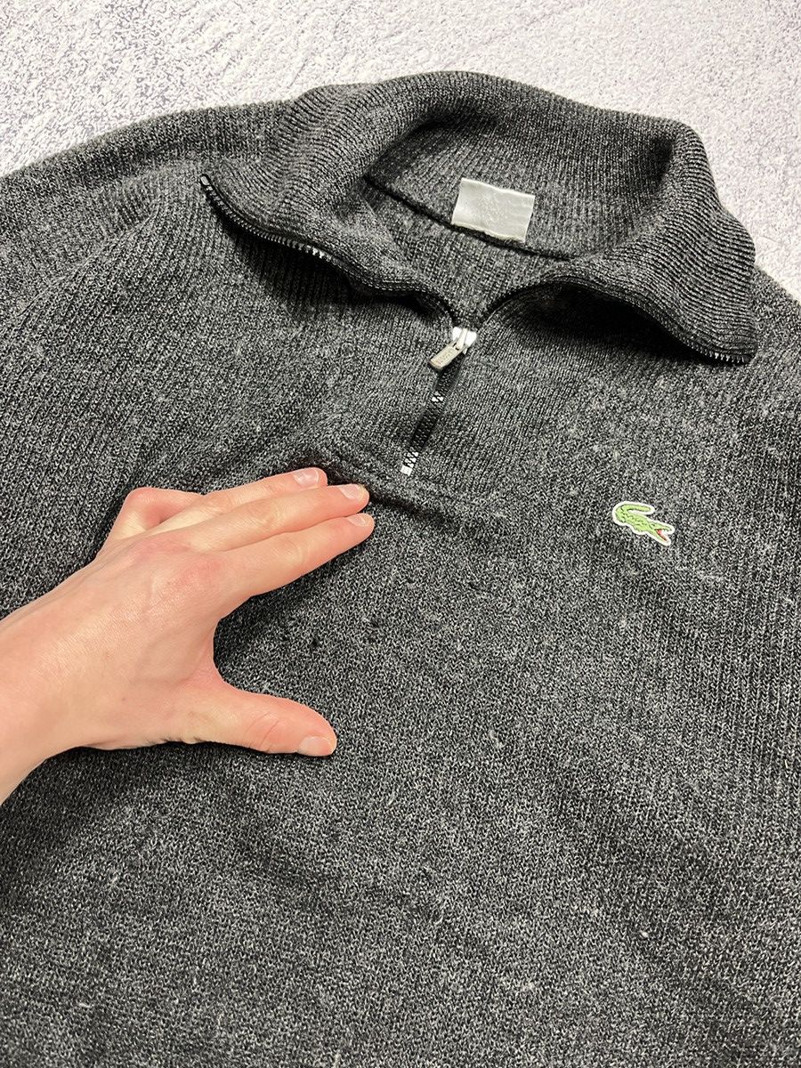 Lacoste × Vintage Vintage Rare Lacoste Made in France Wool Zip Sweater Y2K Size US L / EU 52-54 / 3 - 10 Thumbnail