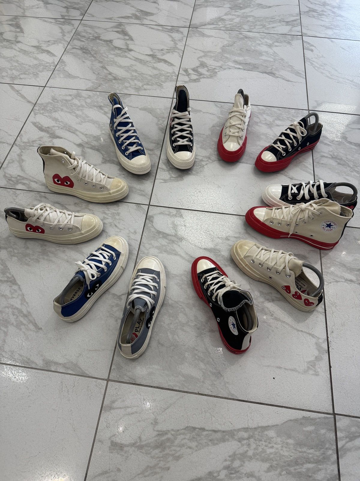 Comme des Garcons CDG PLAY x Converse Display Sneakers READ DESCRIPTION Size US 5 / EU 37 - 3 Thumbnail
