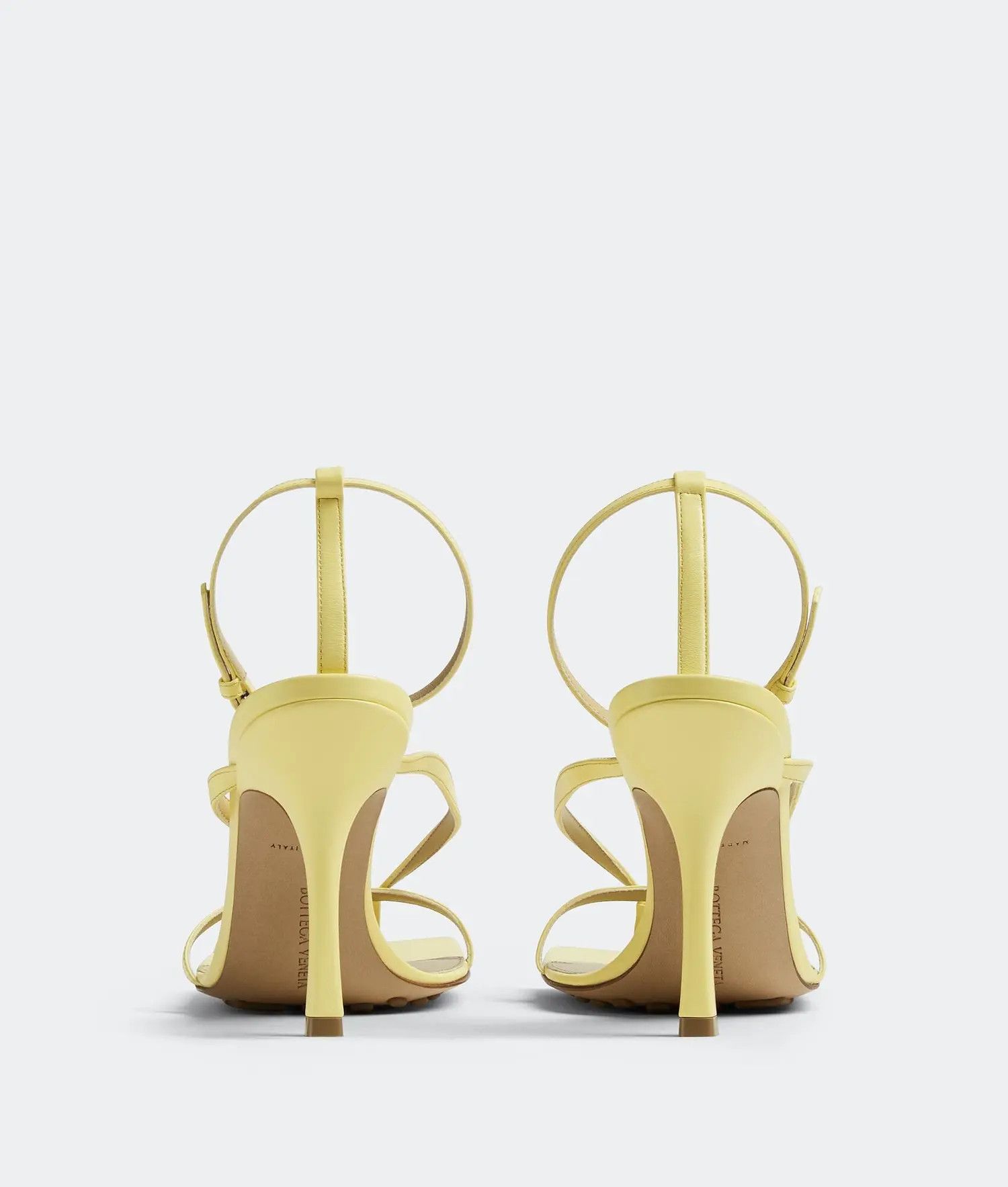 Bottega Veneta o1n1vont1224 Stretch Lace Up Sandals in Lemonade Size US 11.5 / IT 41.5 - 4 Thumbnail