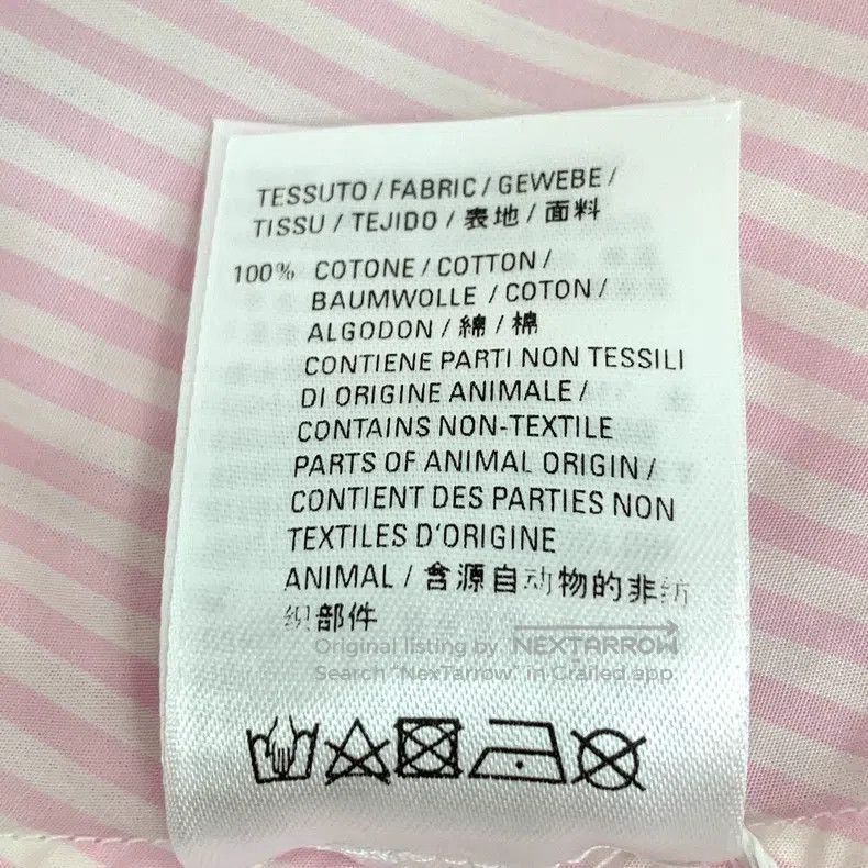 Balenciaga Balenciaga Pink Striped Back Lettering Printed Tie Bow Cot Size XXS / US 00 / IT 34 - 7 Thumbnail