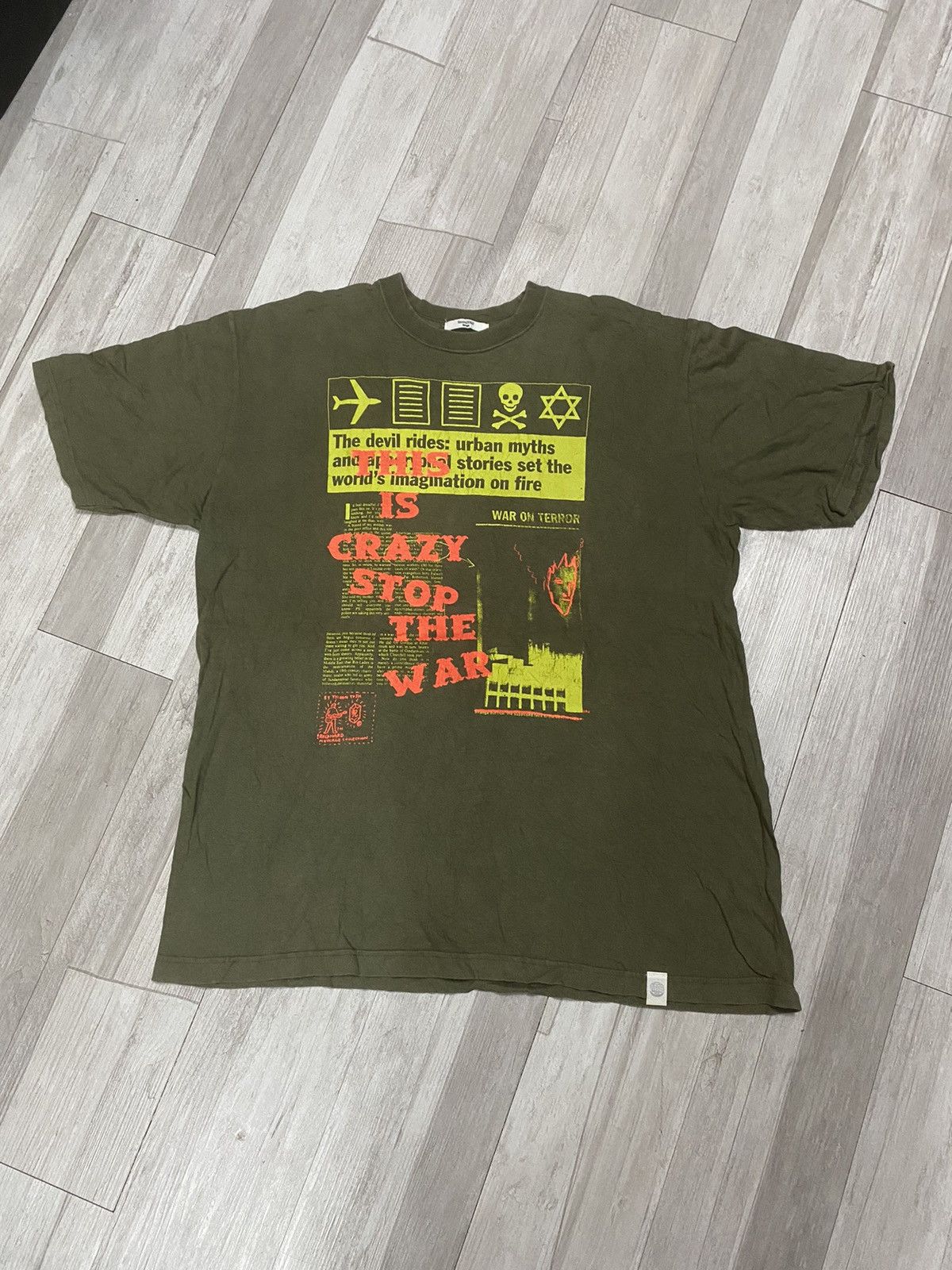 If Six Was Nine × Japanese Brand Tasm2002 by tycoon tosh stop the war tee Size US M / EU 48-50 / 2 - 1 Thumbnail