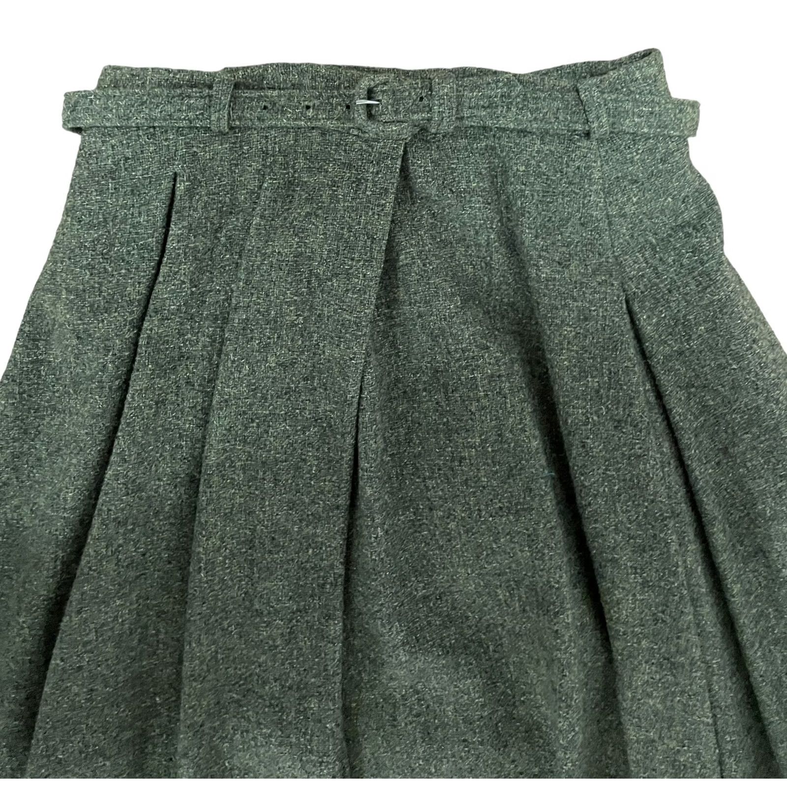 Vintage VINTAGE Peck & Peck Green Maxi Skirt Longline 60s 70s S-M 28” Waist W/Belt Dress Women Womens Size 28" / US 6 / IT 42 - 4 Thumbnail