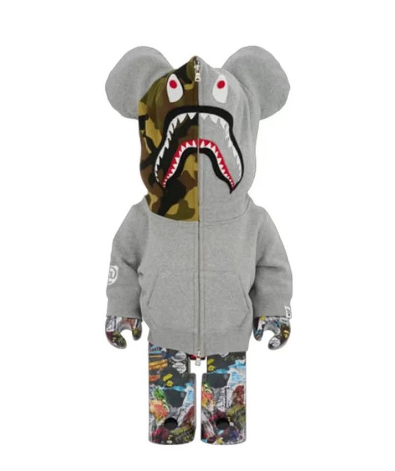 Bape Bape Camo Shark 400% and 100% Bearbrick Size ONE SIZE - 2 Thumbnail