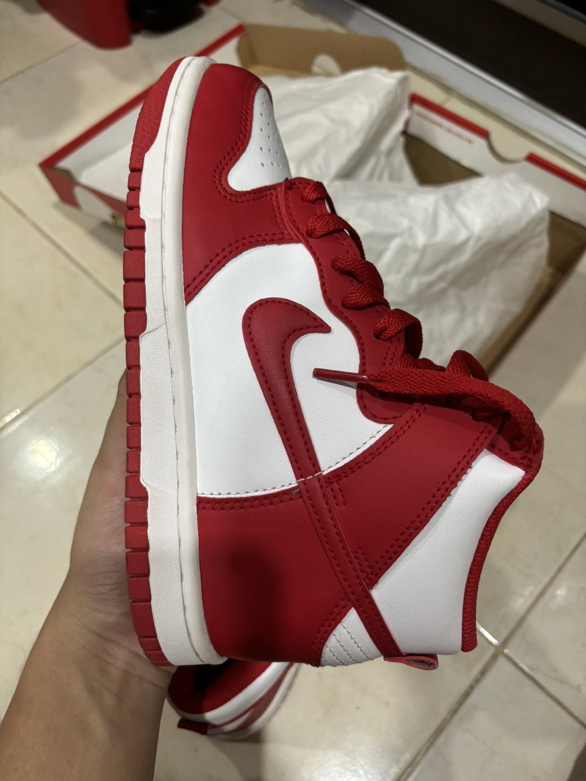 Nike × Other Nike Dunk High University Red Size US 4.5 / IT 34.5 - 13 Thumbnail