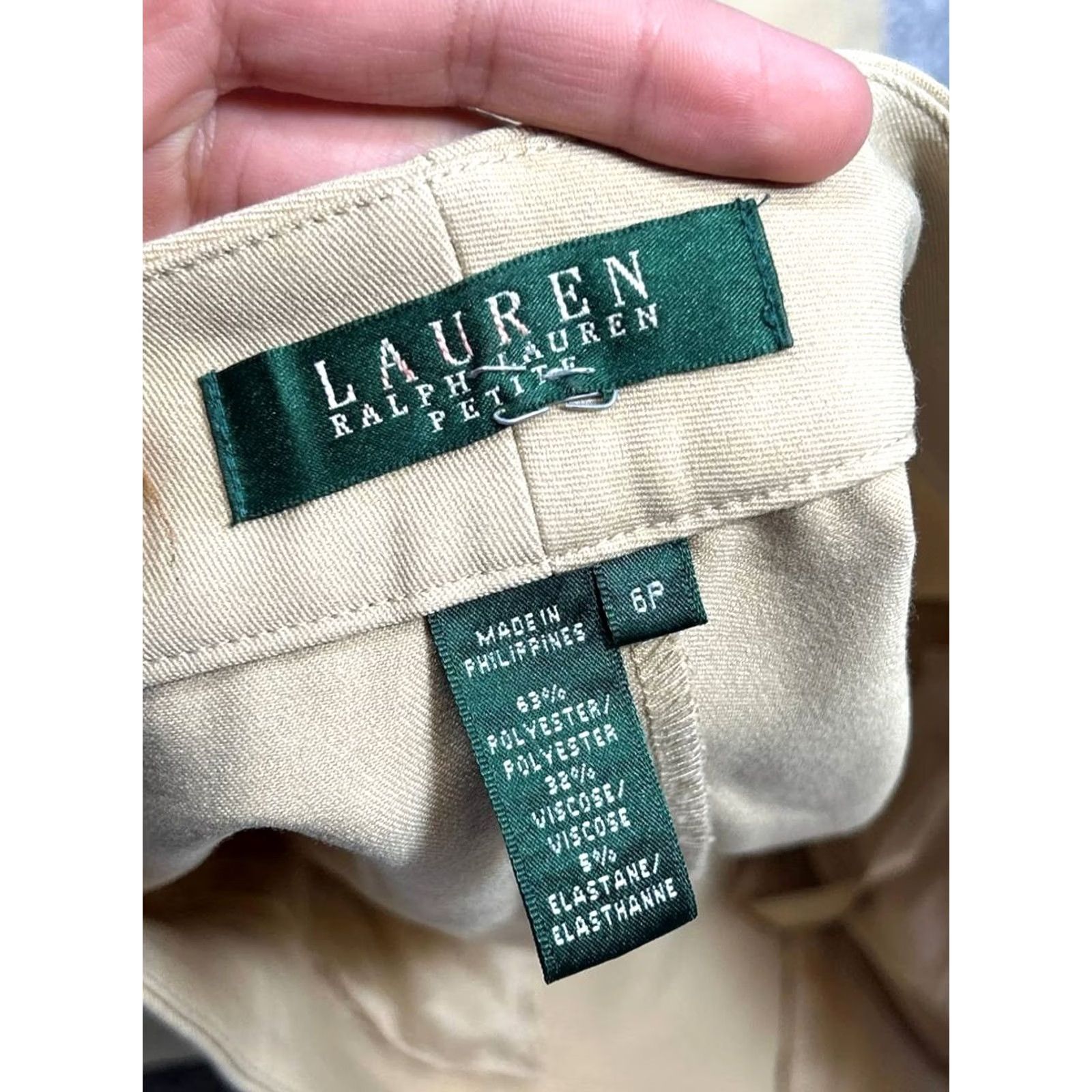 Ralph Lauren Lauren Ralph Dress Womens 6P Brown Pants Stretch High Rise Bootcut Leg Size 28" / US 6 / IT 42 - 7 Thumbnail
