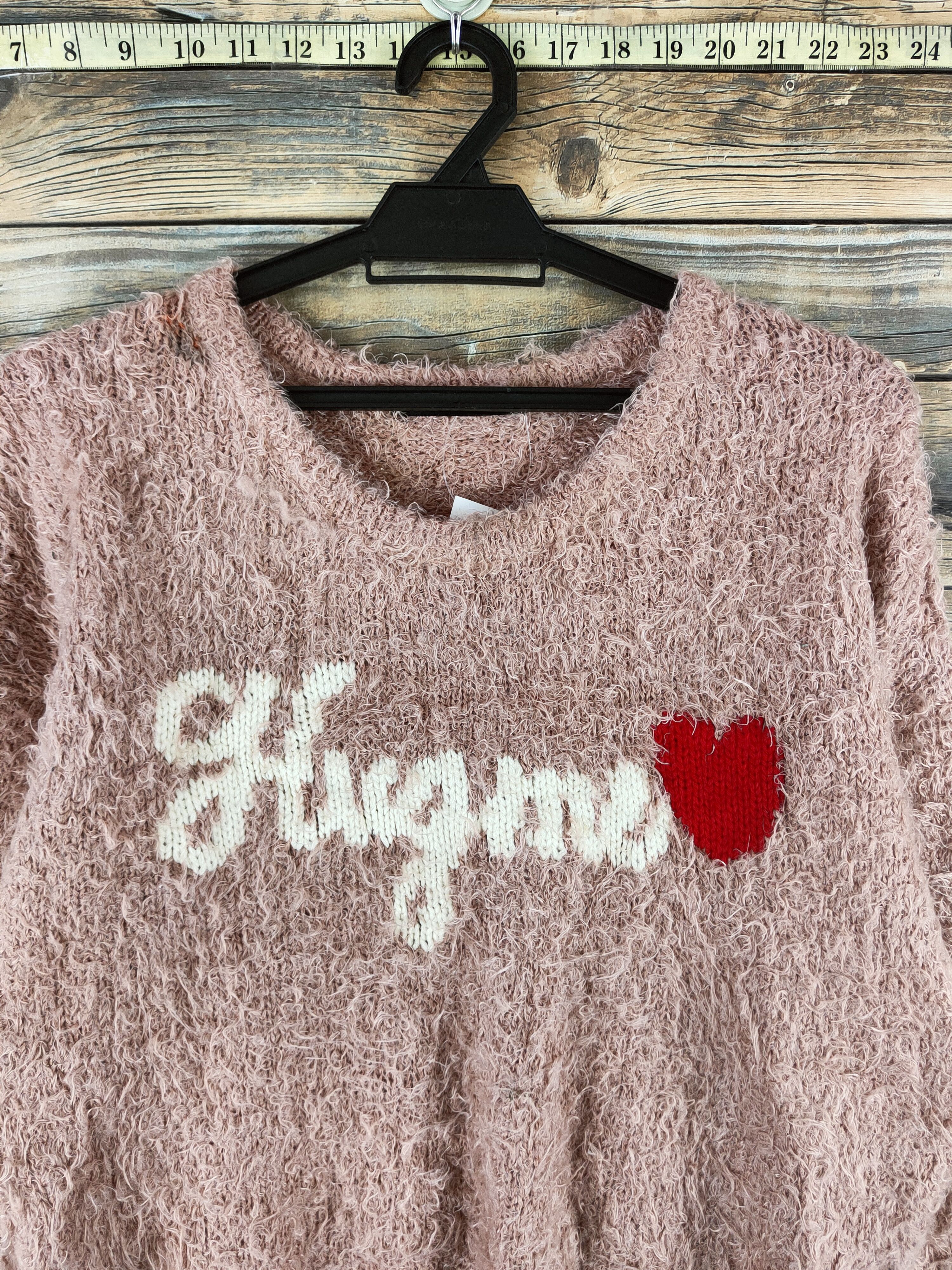 Japanese Brand DL Ingni Dark Peach Fur Mohair Knitwear #46-544 Size M / US 6-8 / IT 42-44 - 2 Thumbnail