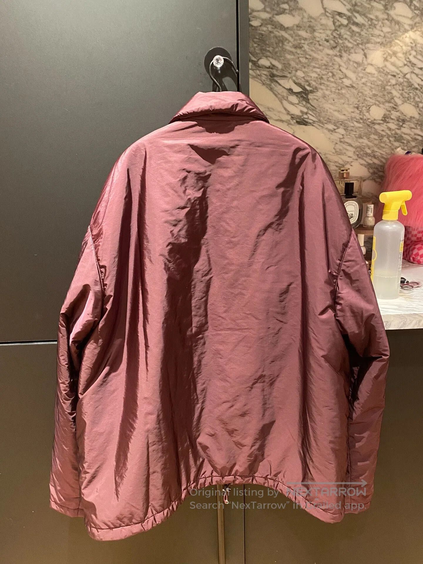 Prada Prada Cotton Puffer Jacket in Burdy. Size US M / EU 48-50 / 2 - 2 Thumbnail