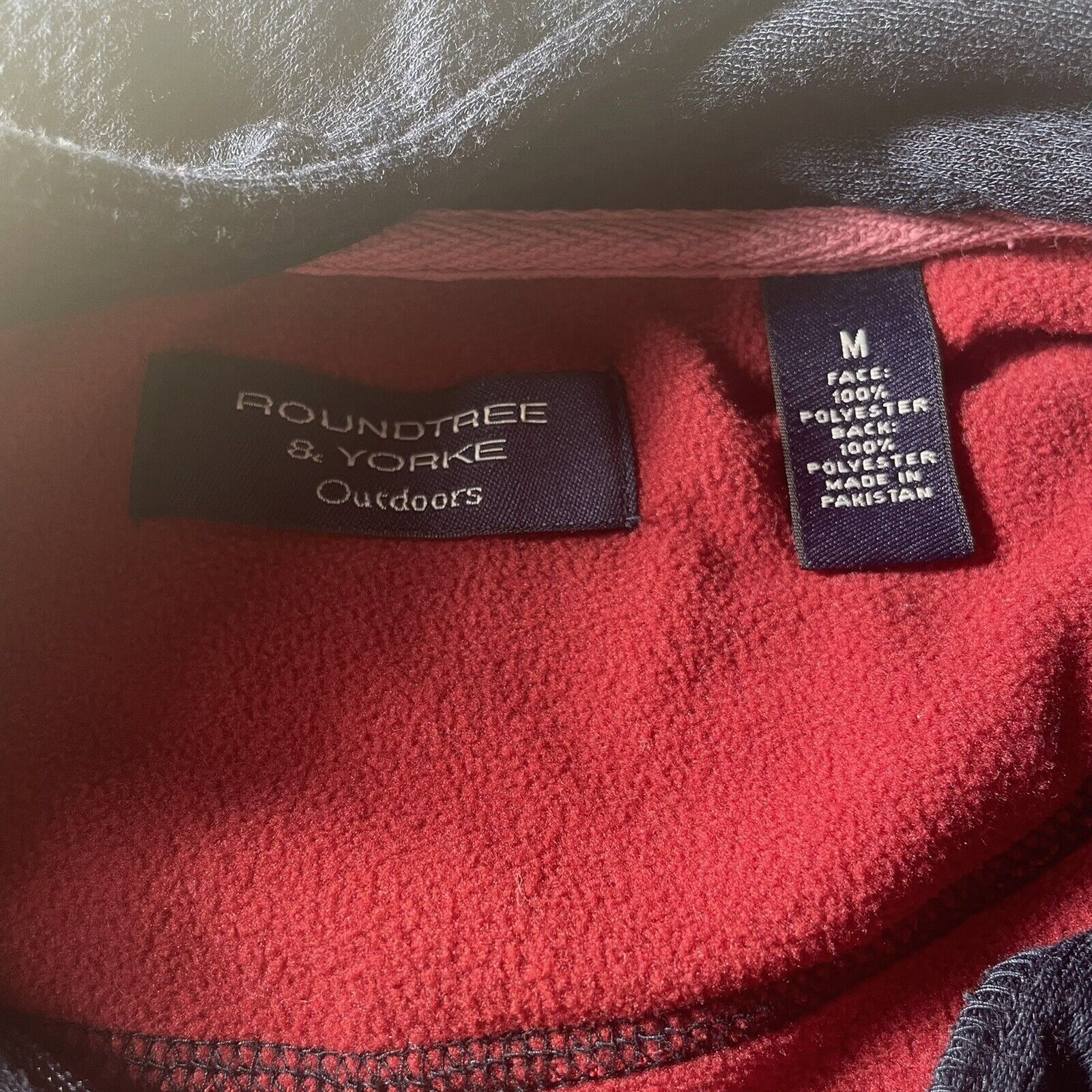 Roundtree & Yorke Roundtree & Yorke Medium 1/4 Zip Navy Blue Fleece Sweatshirt Size US M / EU 48-50 / 2 - 3 Thumbnail