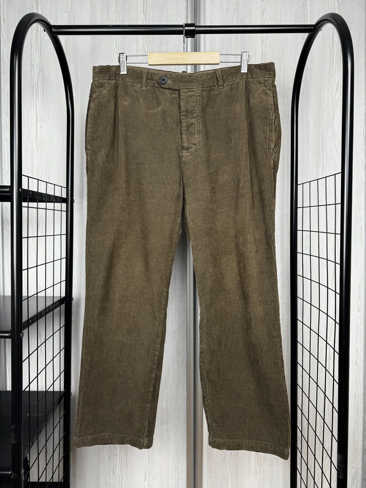 Allsaints Allsaints Brook Corduroy Straight Khaki Trousers Size US 36 / EU 52 - 2 Thumbnail