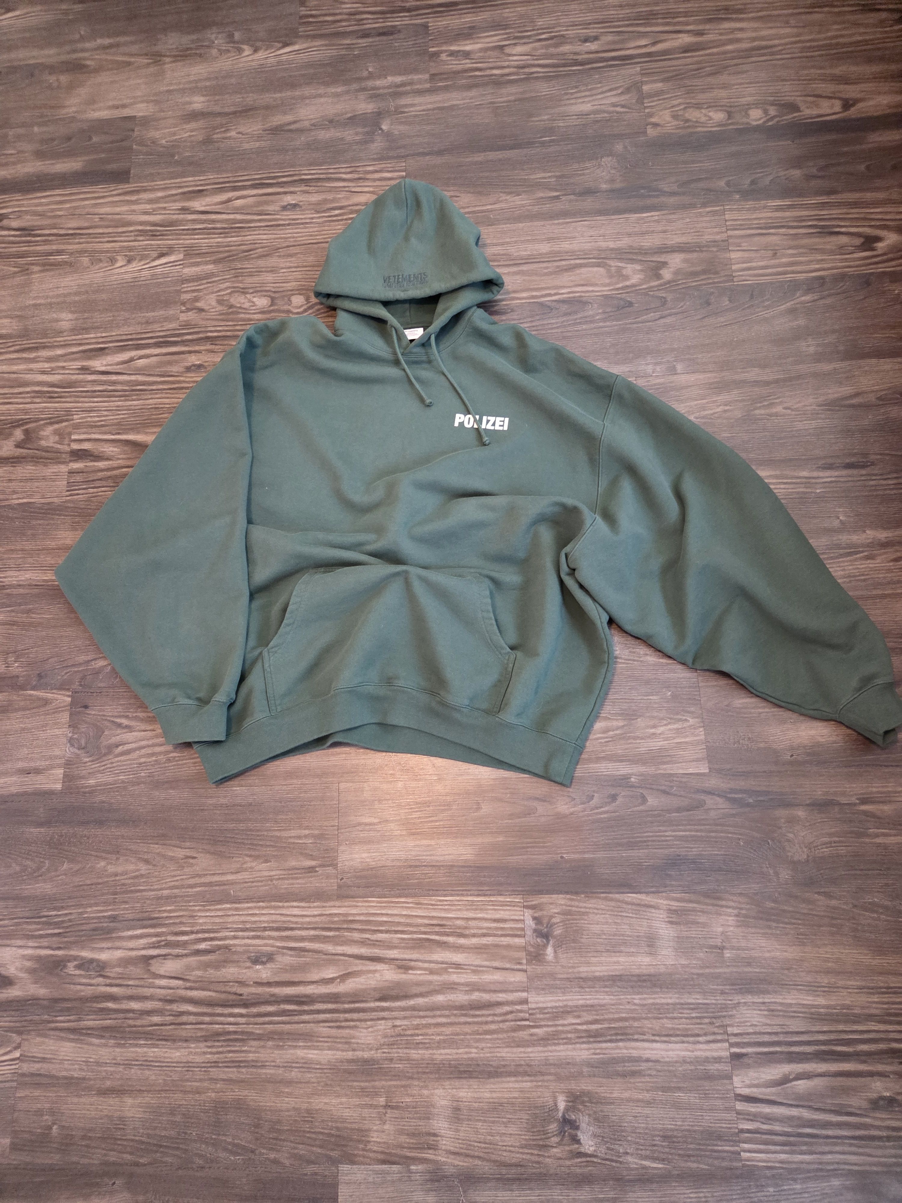 Vetements Vetements Polizei Reversible hoodie | Grailed
