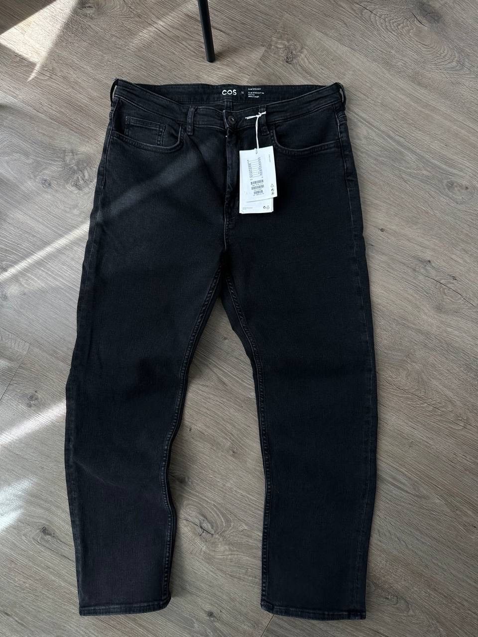 Cos × Vintage Vintage COS Denim Black Straight Slim Pants Size US 32 / EU 48 - 2 Thumbnail