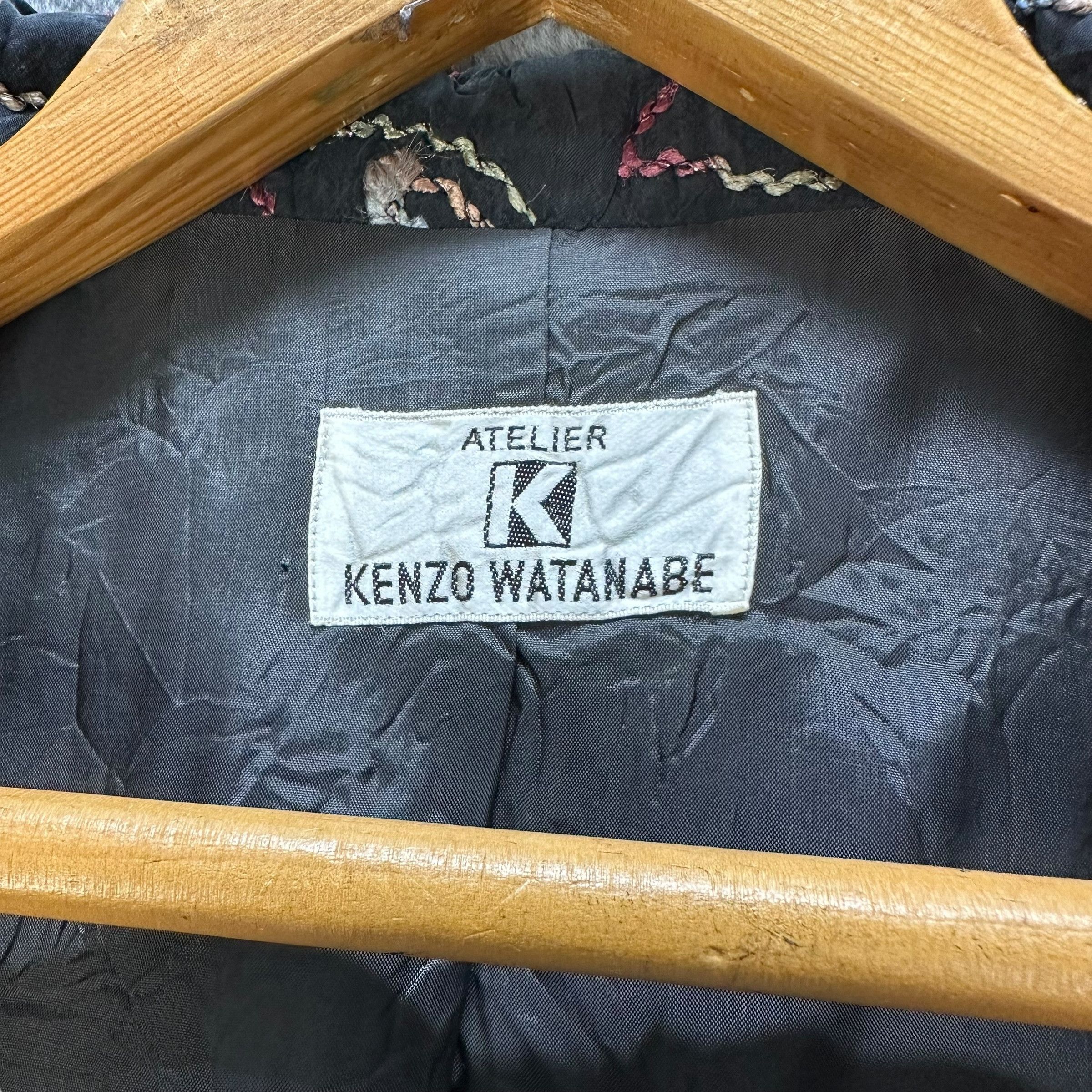 Kenzo 90's Atelier Kenzo Watanabe Motif Florals Overcoat #A23-0537 Size L / US 10 / IT 46 - 7 Thumbnail