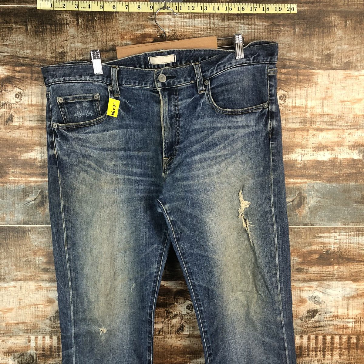 Japanese Brand DL Uniqlo Blue Vintage Denim Pants #C294 Size US 36 / EU 52 - 4 Thumbnail
