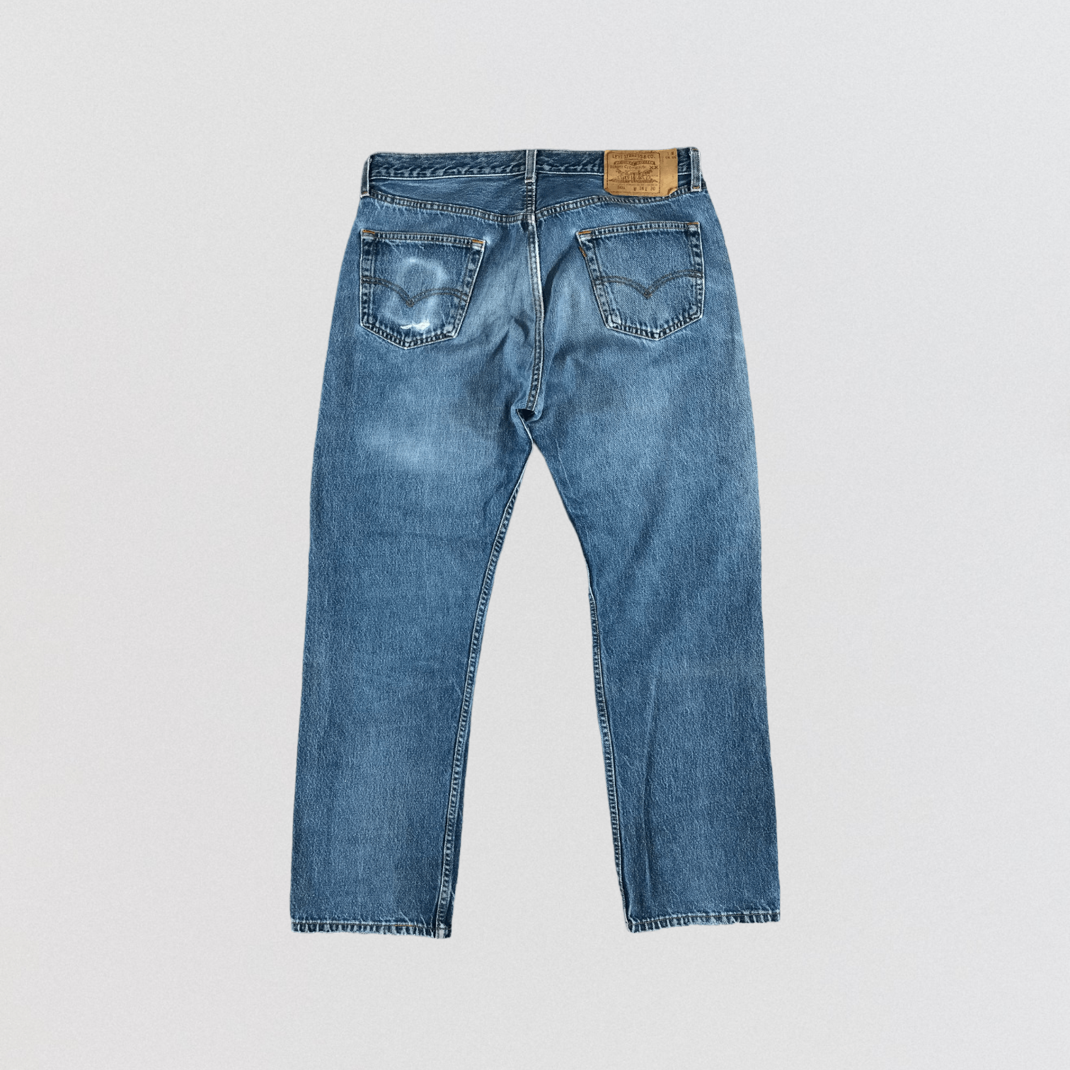 Levi's 90s Vintage Blue Wash Levis 501 Jeans-JM2747 Size US 36 / EU 52 - 2 Thumbnail