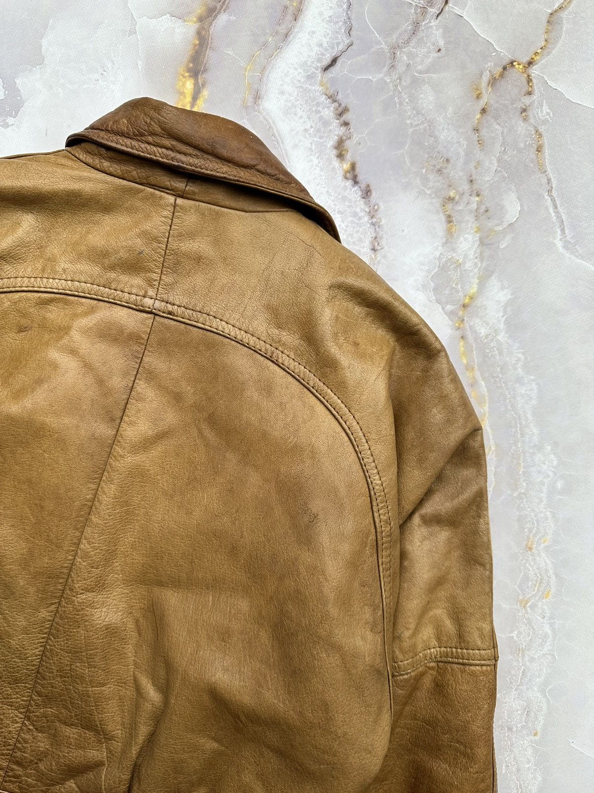 Japanese Brand Vintage Cropped Leather Jacket Size S / US 4 / IT 40 - 12 Thumbnail