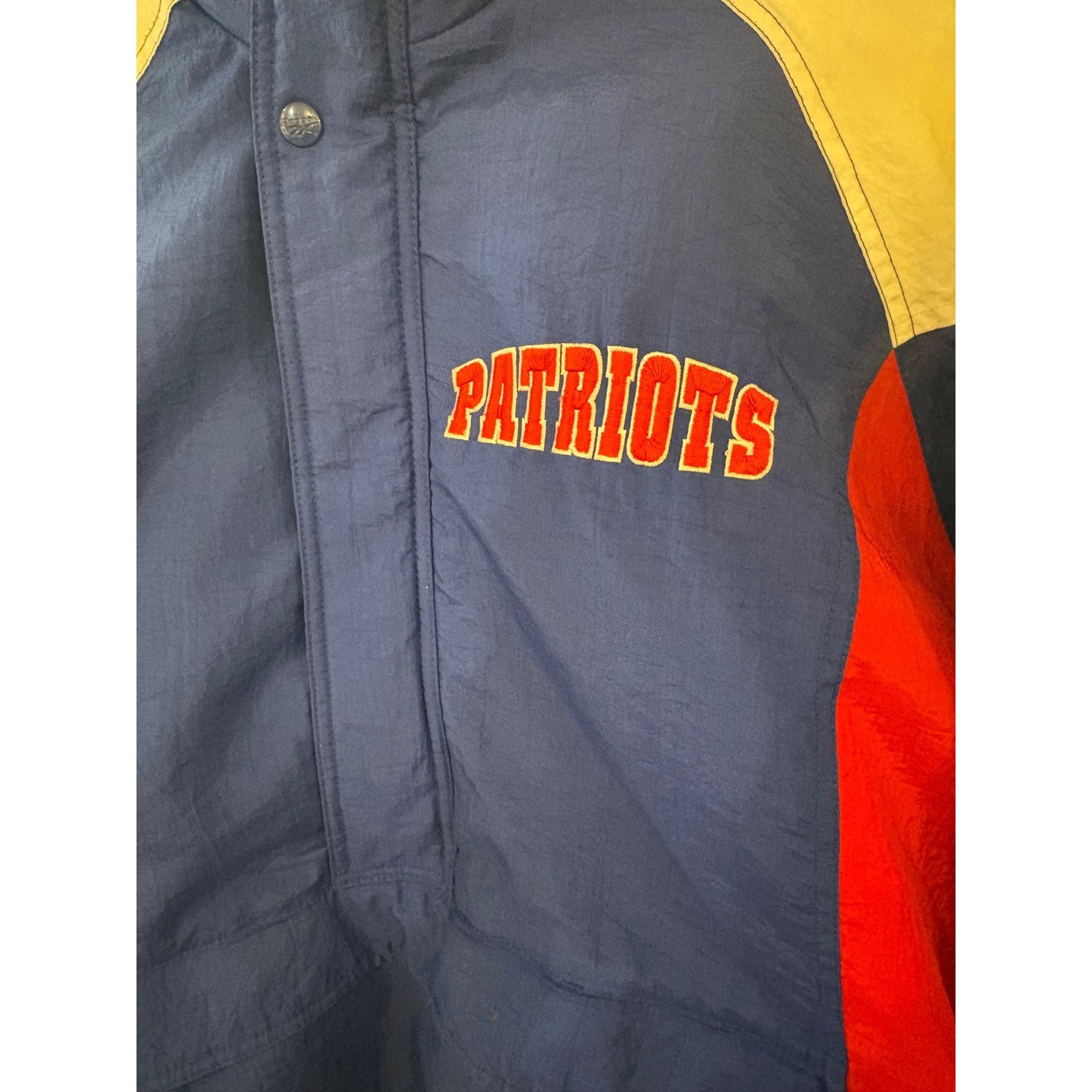 Reebok Vintage 90s Reebok New England Patriots 1/2 Zip NFL Puffer H Size US L / EU 52-54 / 3 - 5 Thumbnail