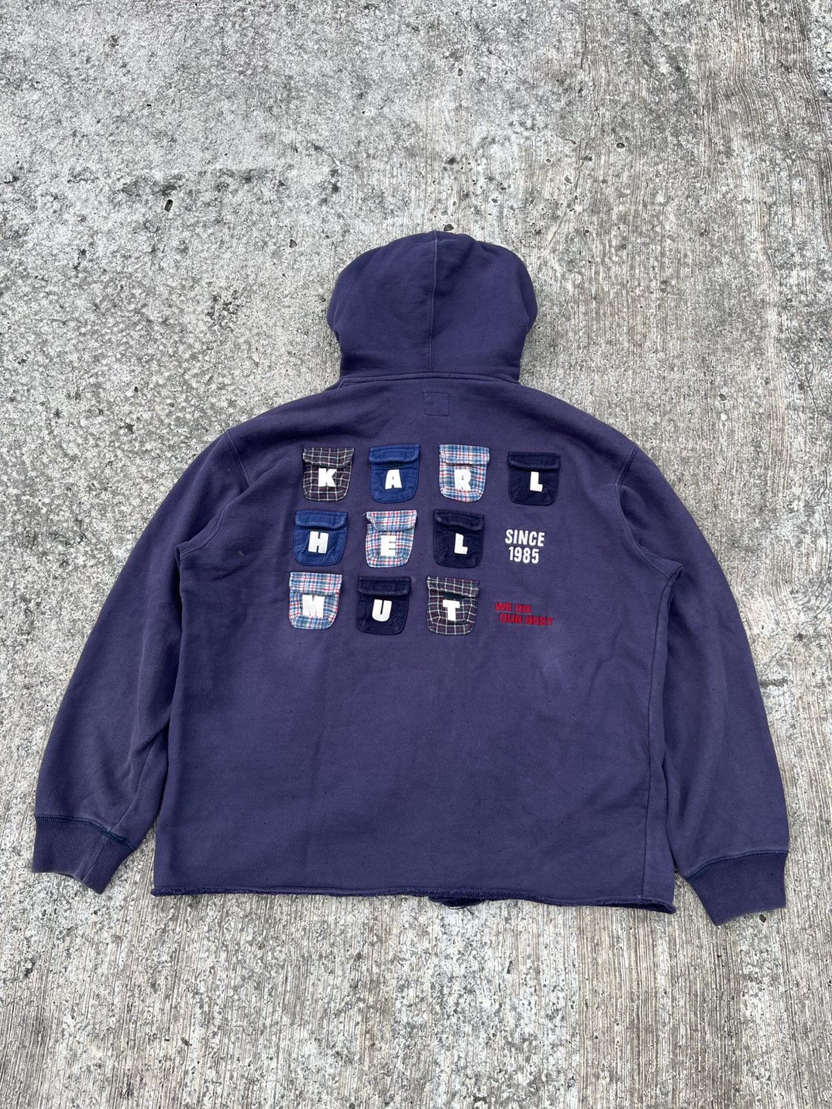 Karl Helmut Karl Helmut Pocket Patches Distressed Hoodie Size US M / EU 48-50 / 2 - 4 Thumbnail