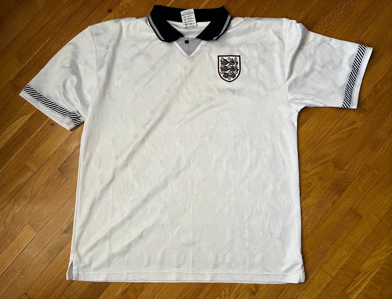 Vintage Score Draw soccer jersey England national team tee Size US XXL / EU 58 / 5 - 1 Thumbnail