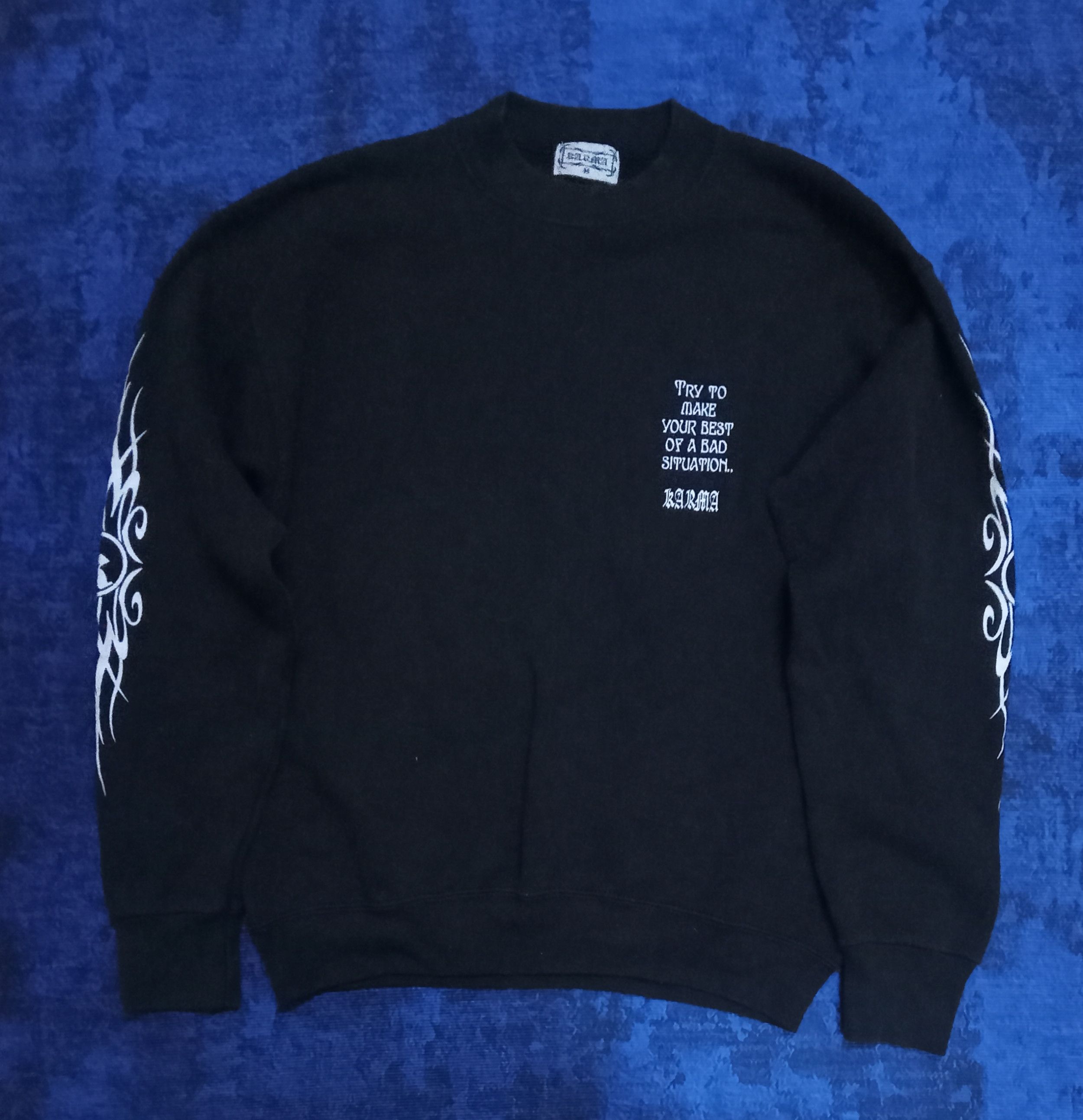 Japanese Brand Karma Sweatshirt / Sweater Size US M / EU 48-50 / 2 - 2 Thumbnail