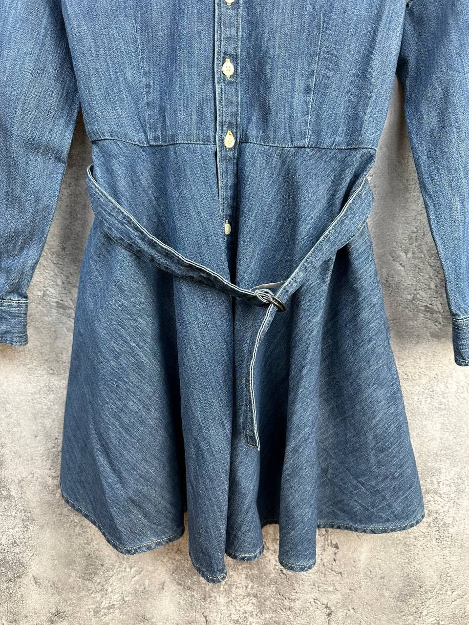 Ralph Lauren Ralph Lauren Kids Girls Denim Shirt Dress with Belt Blue Size XXS / US 00 / IT 34 - 7 Thumbnail