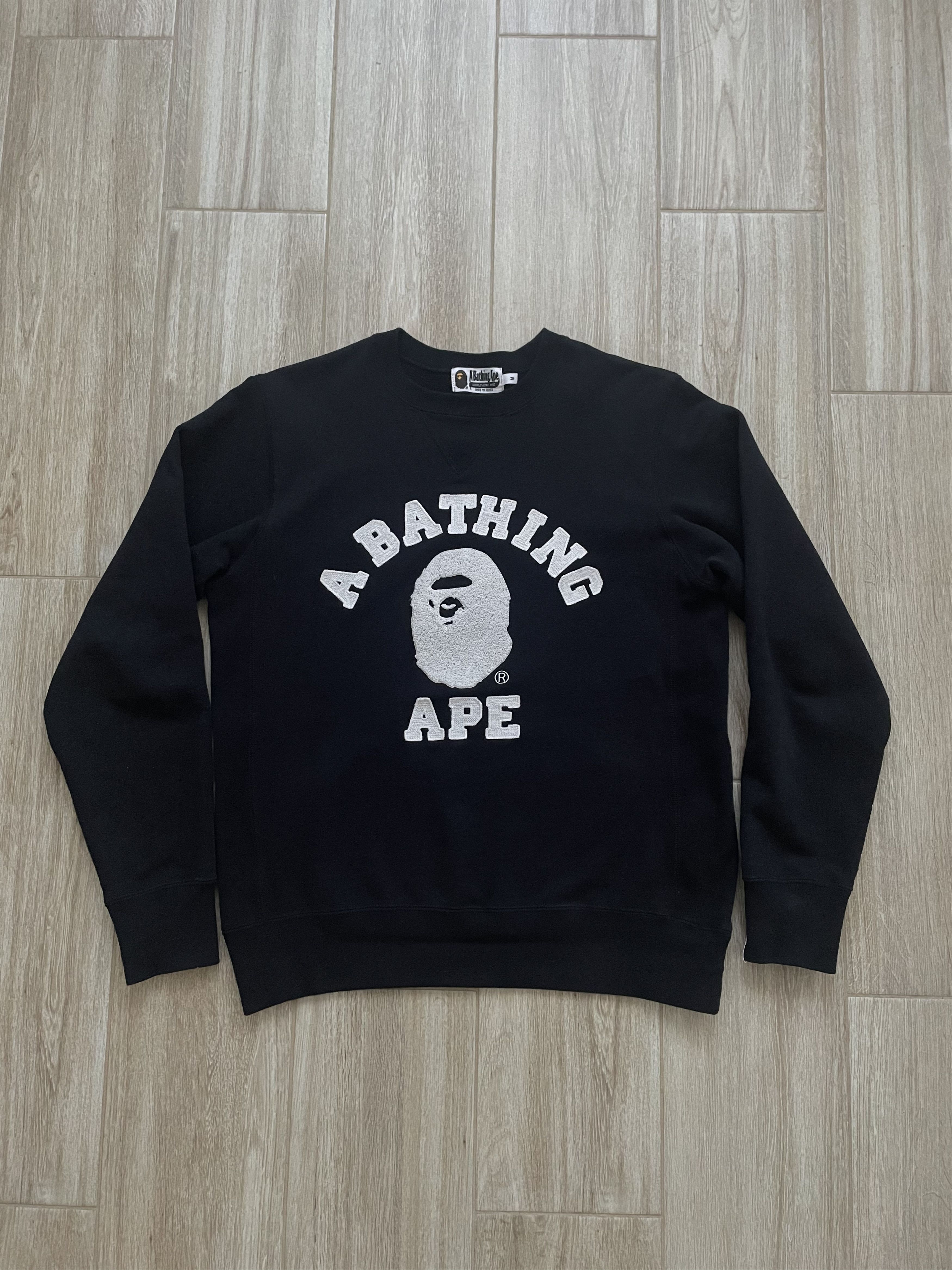Bape Bape College Plush Logo Sweatshirt Size US M / EU 48-50 / 2 - 1 Thumbnail