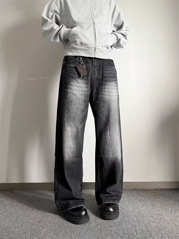 Designer × Jean × Vintage Vintage Street Wide Leg Straight Loose Jeans Size US 30 / EU 46 - 1 Thumbnail