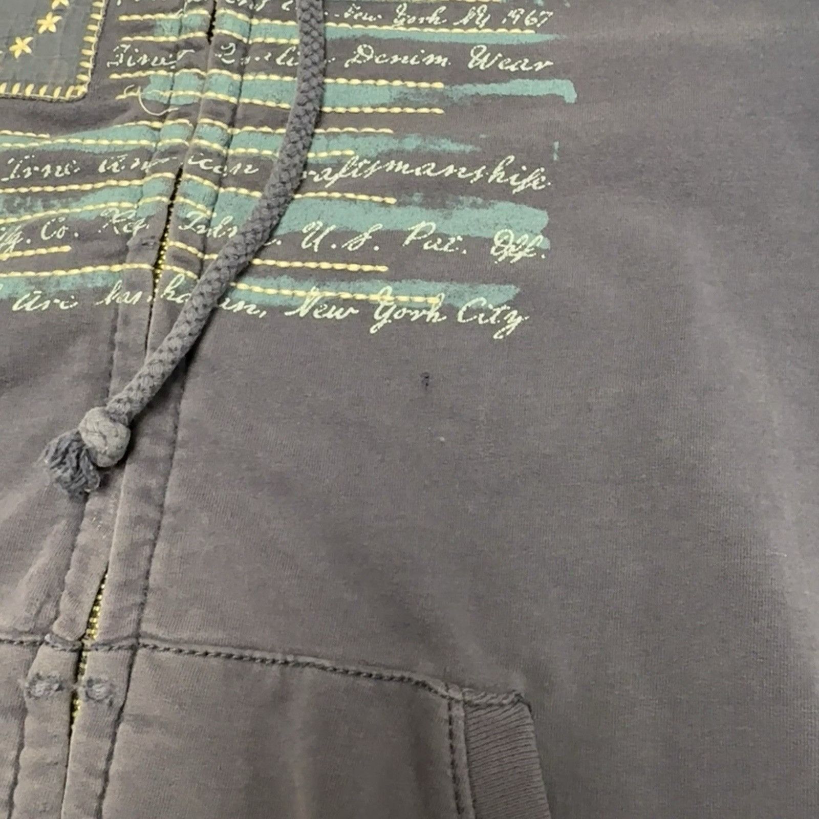 Ralph Lauren Polo Jeans Company Hoodie Womens XS 17x22.5 Blue Flag Embroi Size XS / US 0-2 / IT 36-38 - 7 Thumbnail
