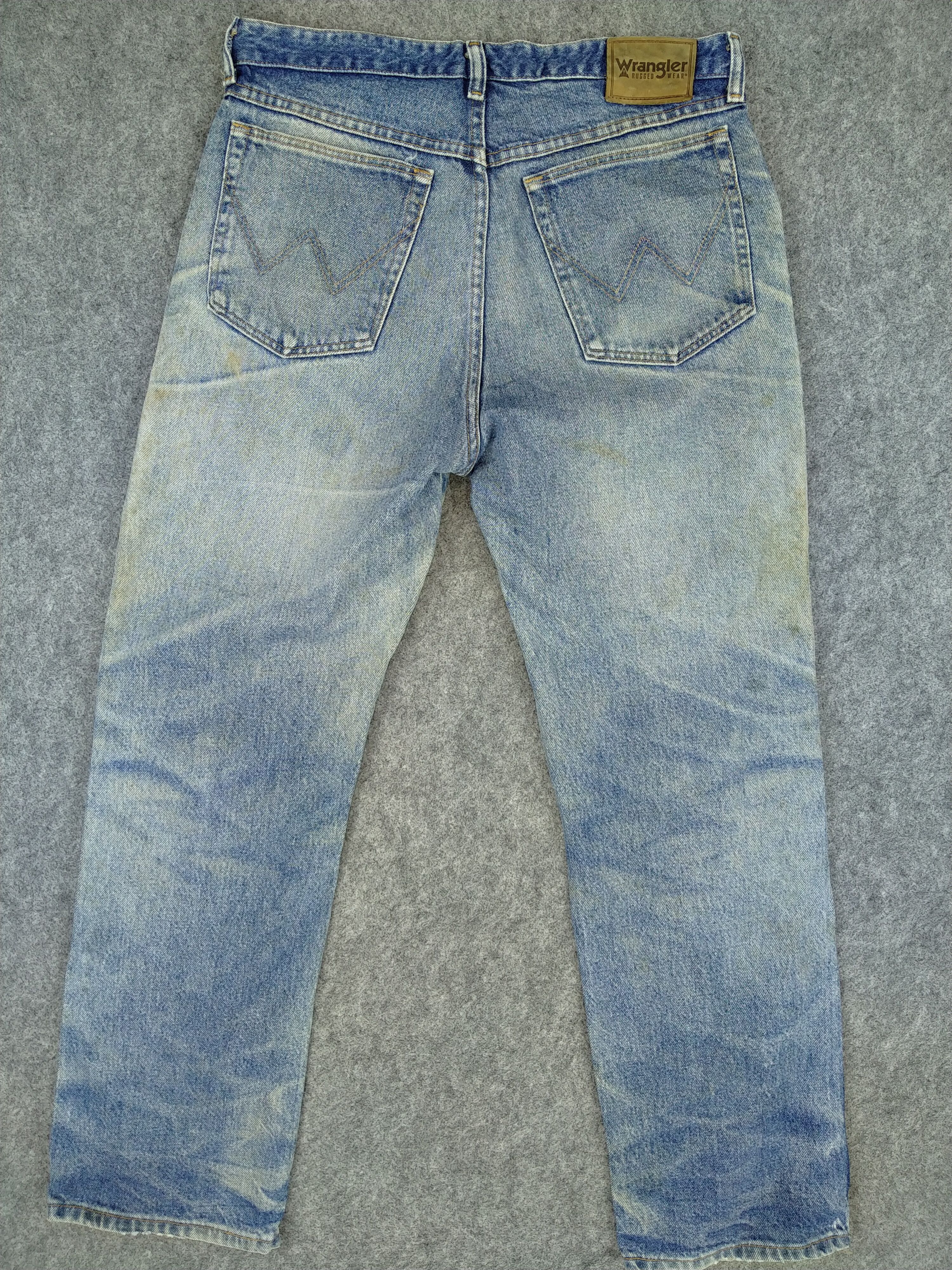 Wrangler Dirty Blue Wrangler Distressed Denim 32x30 -JN338 Size US 32 / EU 48 - 2 Thumbnail