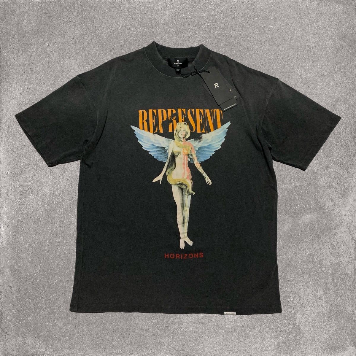 Represent Clo. Represent XXS Reborn Aged Black Tee Size US XXS / EU 40 - 1 Thumbnail