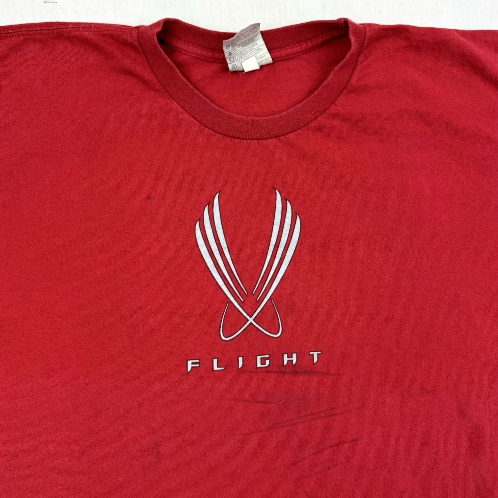 Nike VINTAGE Nike Flight T Shirt Adult 2XL Athletics Sports Y2K Red Crew Neck Short Sleeve Boxy Mens Size US XXL / EU 58 / 5 - 2 Thumbnail