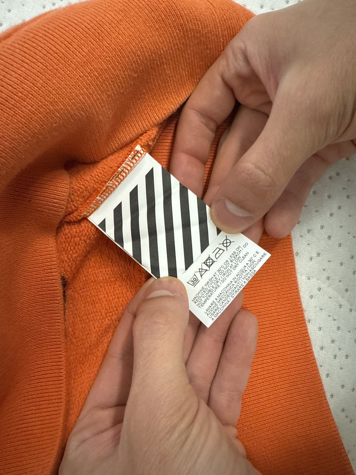 Off-White Felpa Off-White Orange “Abstract Arrows” -Originale- Size US L / EU 52-54 / 3 - 4 Thumbnail