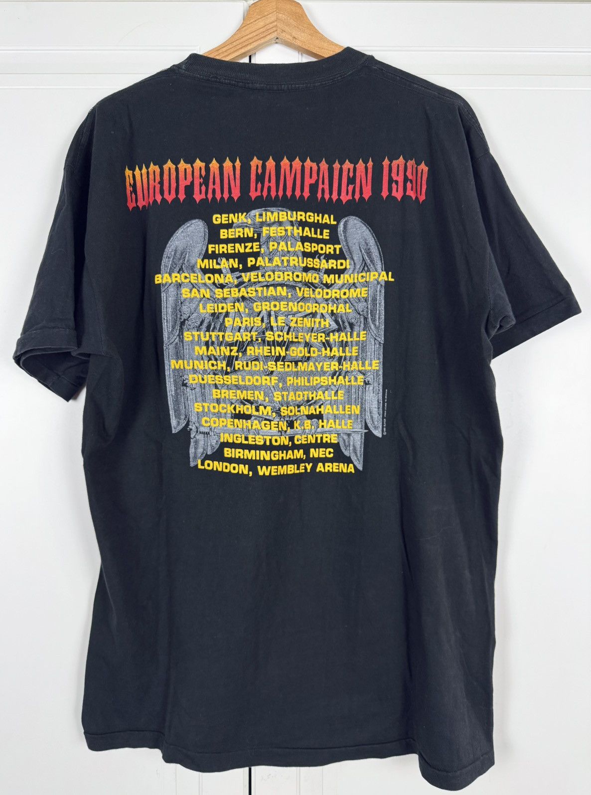 Vintage Slayer European Campaign 1990 Size US XL / EU 56 / 4 - 3 Thumbnail