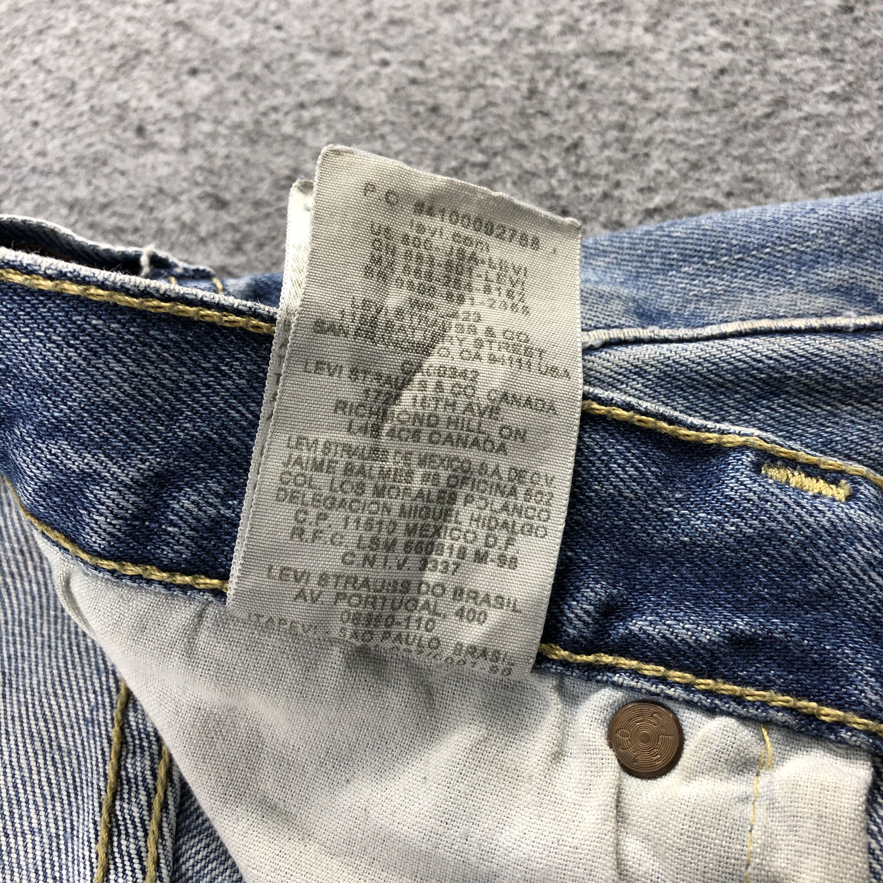 Levi's Vintage Distress Levis 501 Jeans-JM1102 Size US 36 / EU 52 - 12 Thumbnail