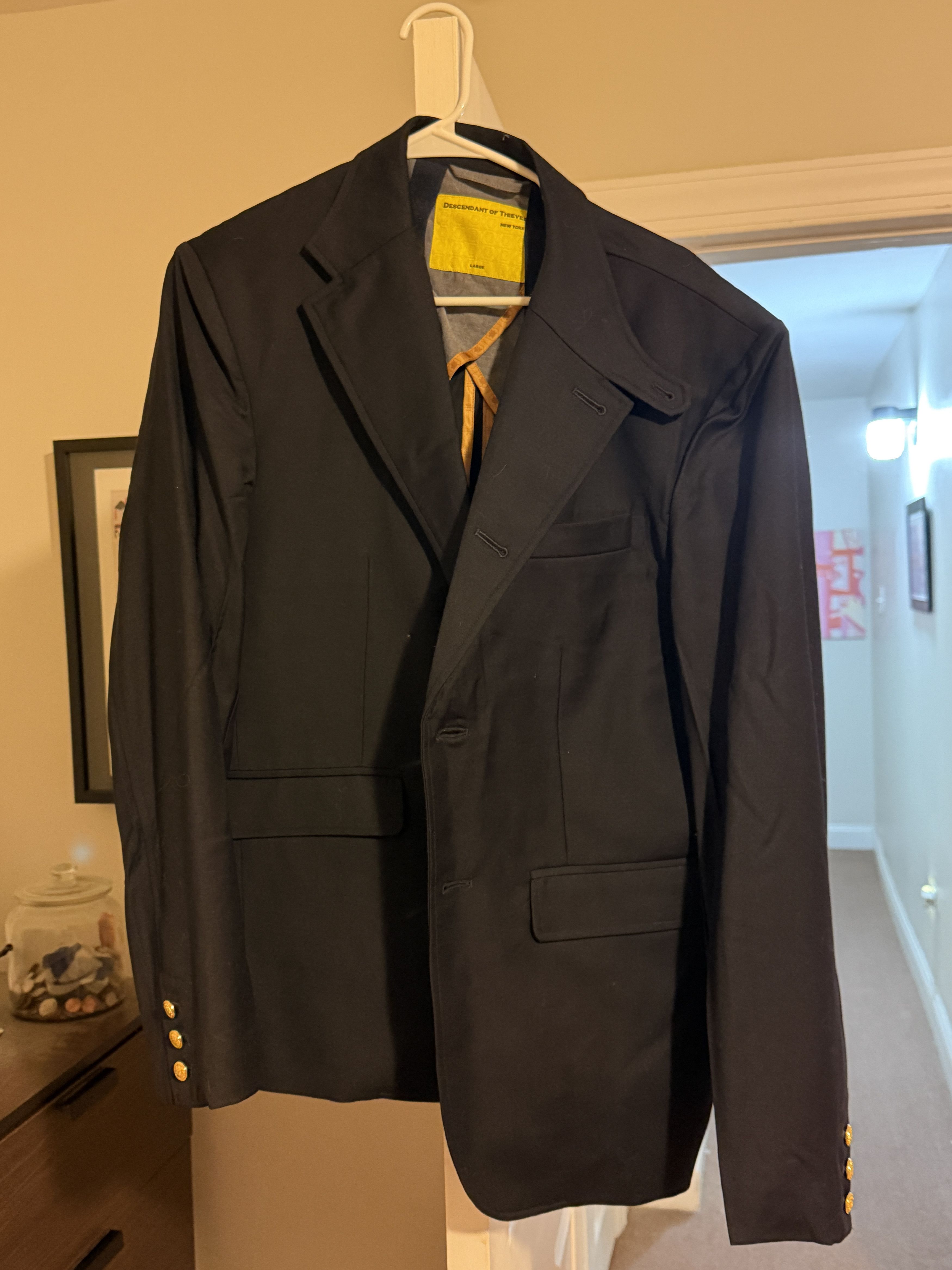 Descendant of Thieves Men's School Daze Navy Blazer (size large) Size 42R - 2 Thumbnail