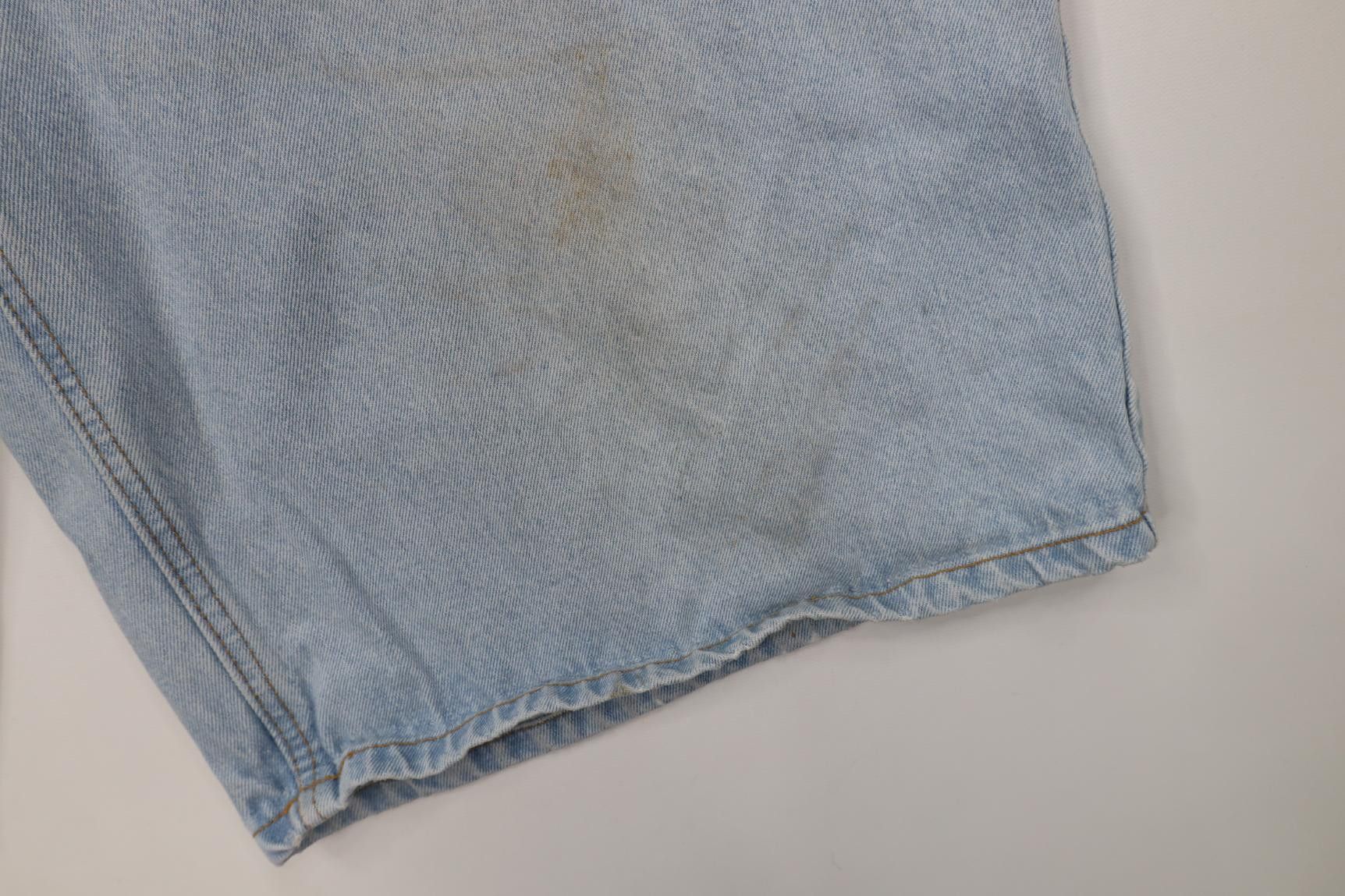 Vintage Vintage 90s IOU Skateboarding Baggy Denim Jean Shorts Blue Size US 38 / EU 54 - 5 Thumbnail