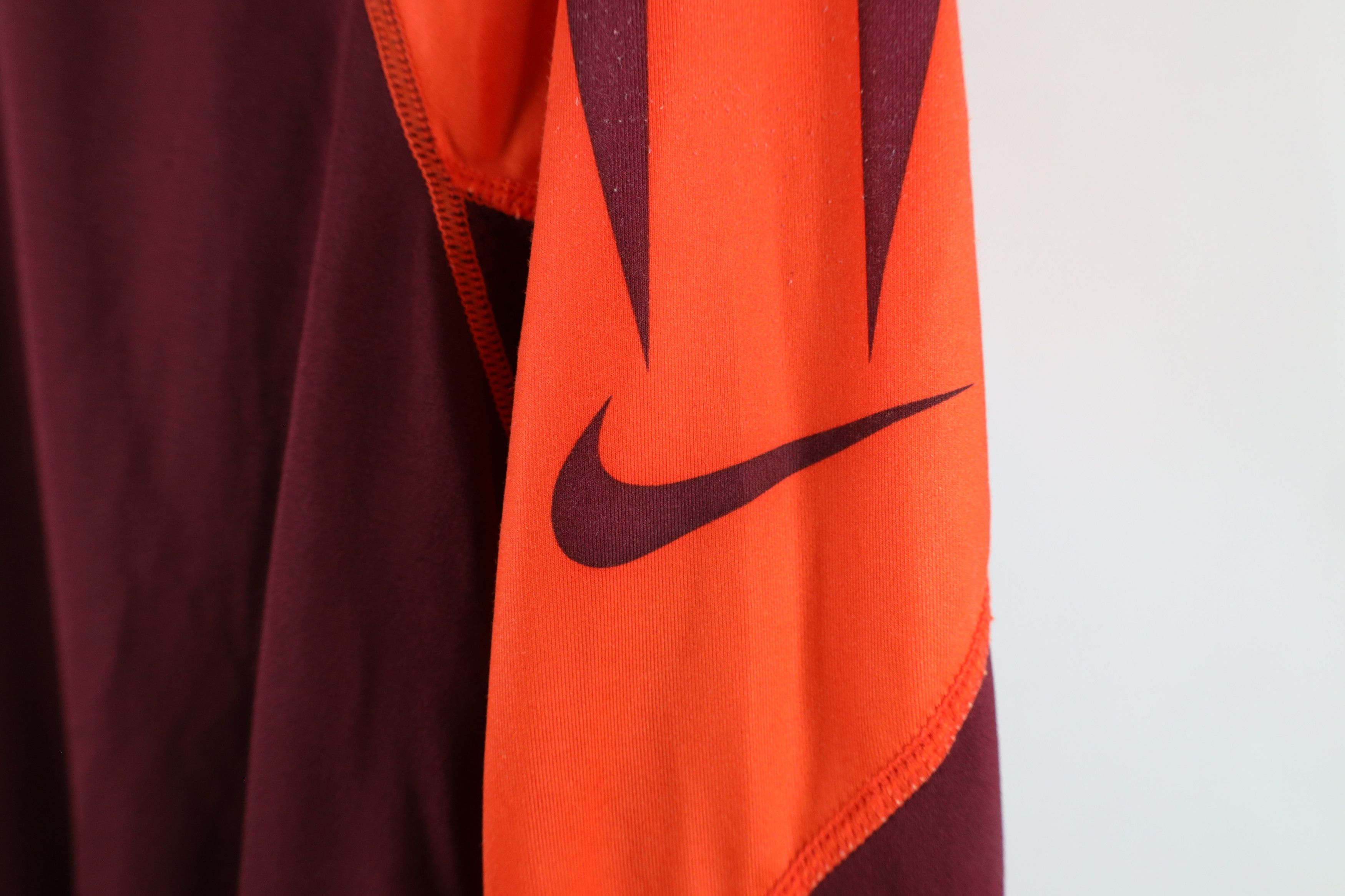 Nike × Vintage Vintage Nike Pro Training Gym Long Sleeve T-Shirt Red Size US XXL / EU 58 / 5 - 4 Thumbnail