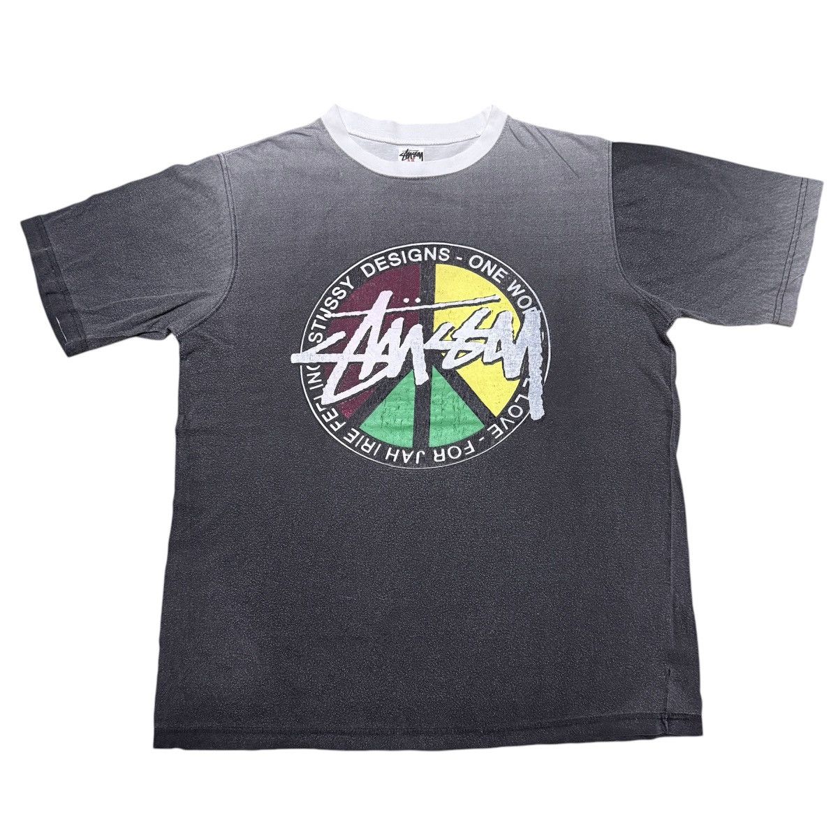 Stussy × Vintage Vintage Stussy Rasta Bob Marley Big Logo T Shirt Size US M / EU 48-50 / 2 - 1 Thumbnail