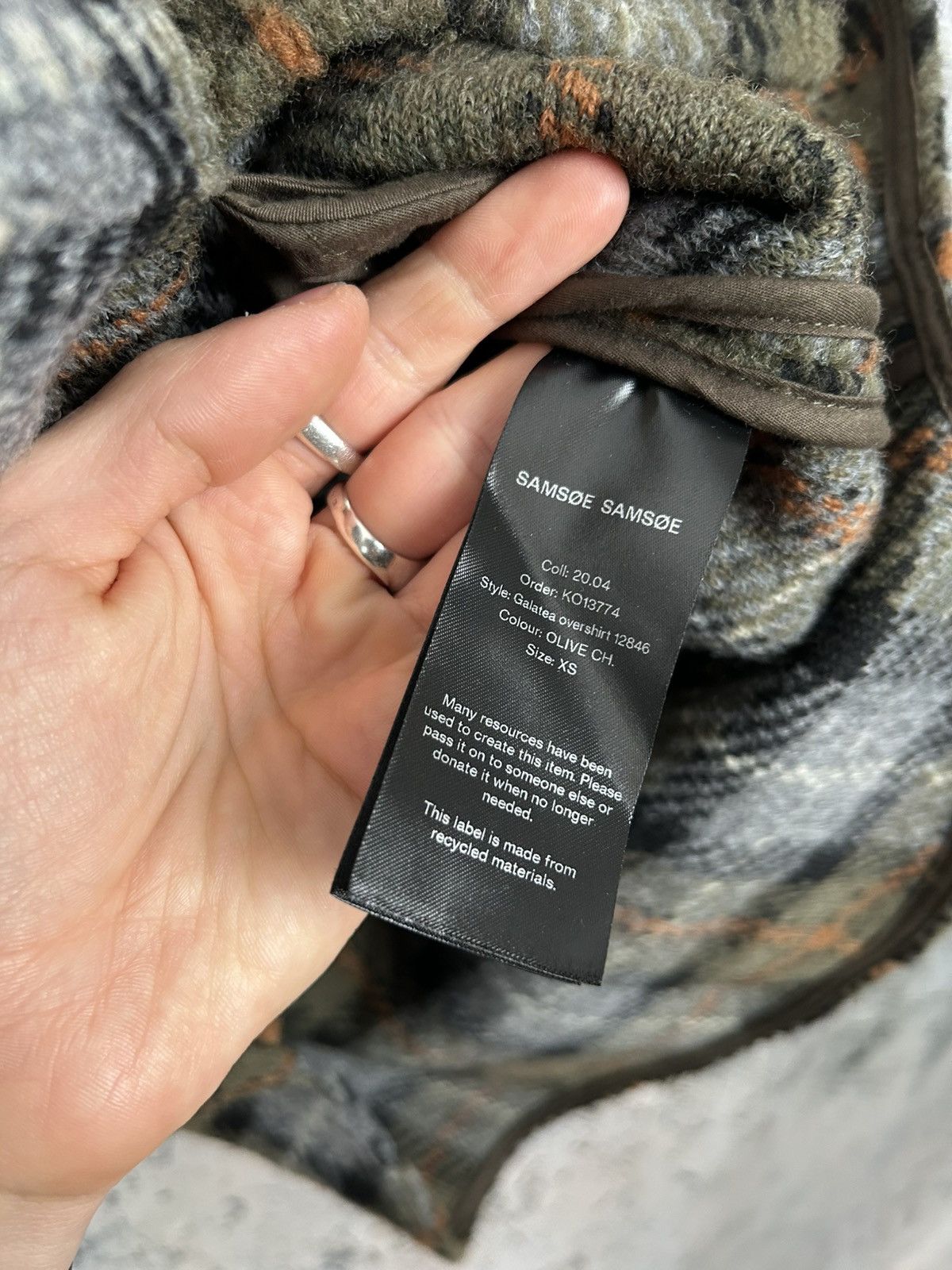 Designer × Samsoe Samsoe Samsoe & Samsoe Wool Overshirt Cloak Avantgarde Designer Size US XS / EU 42 / 0 - 6 Thumbnail