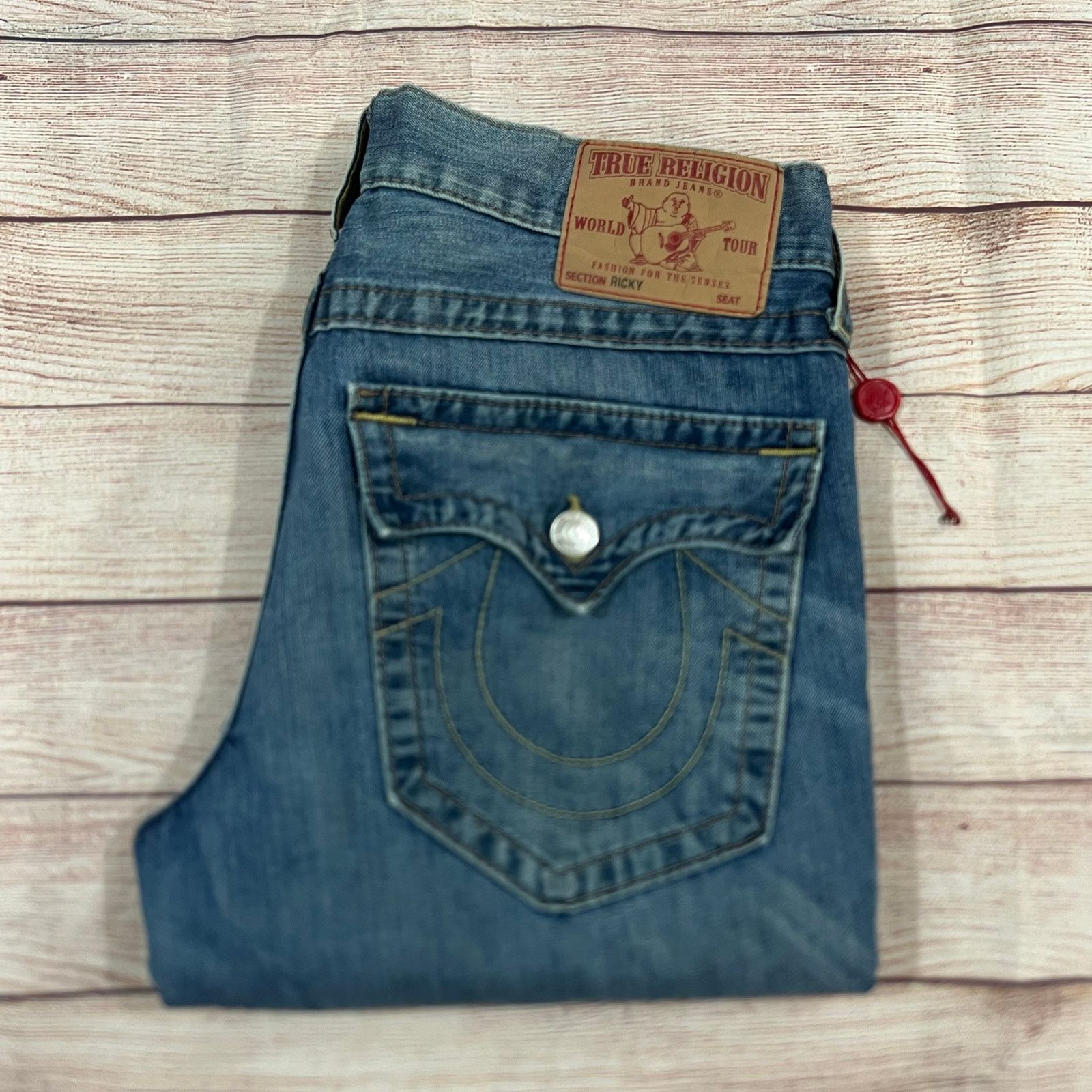 True Religion Men’s True Religion Jeans Ricky sz 33 Size US 33 - 3 Thumbnail