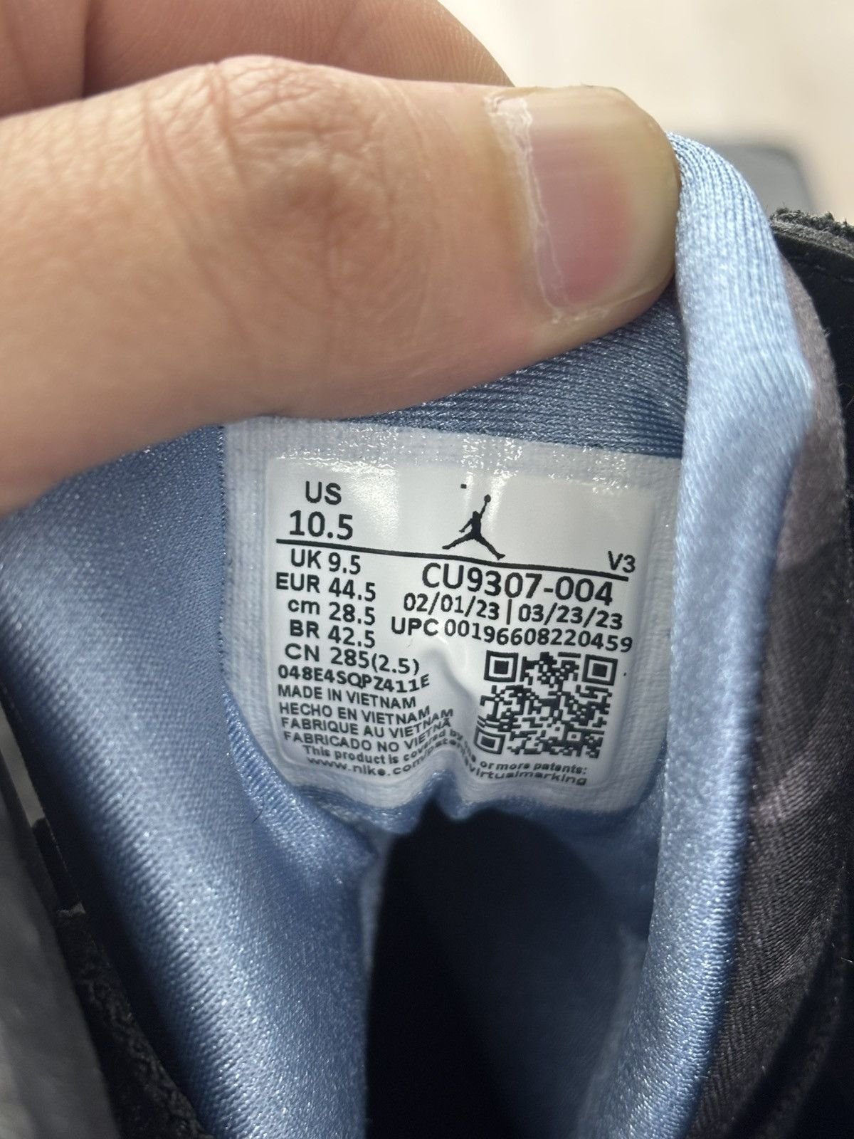 Jordan Brand Nike Air Jordan 7 Retro Chambray Size 10.5 Size US 10.5 / EU 43-44 - 7 Thumbnail