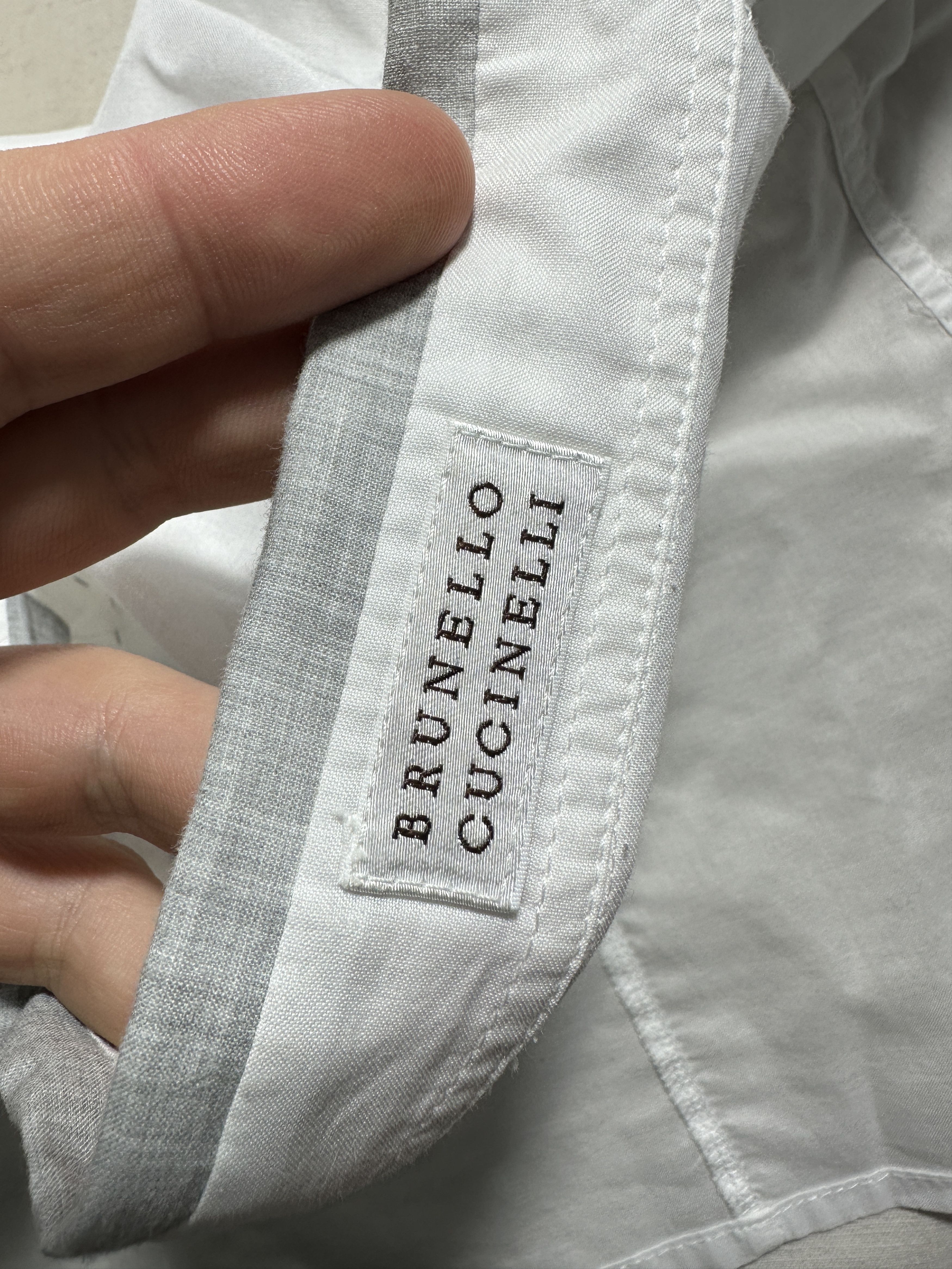 Brunello Cucinelli Brunello Cucinelli White Cotton Tailored Size L XL Size L / US 10 / IT 46 - 7 Thumbnail