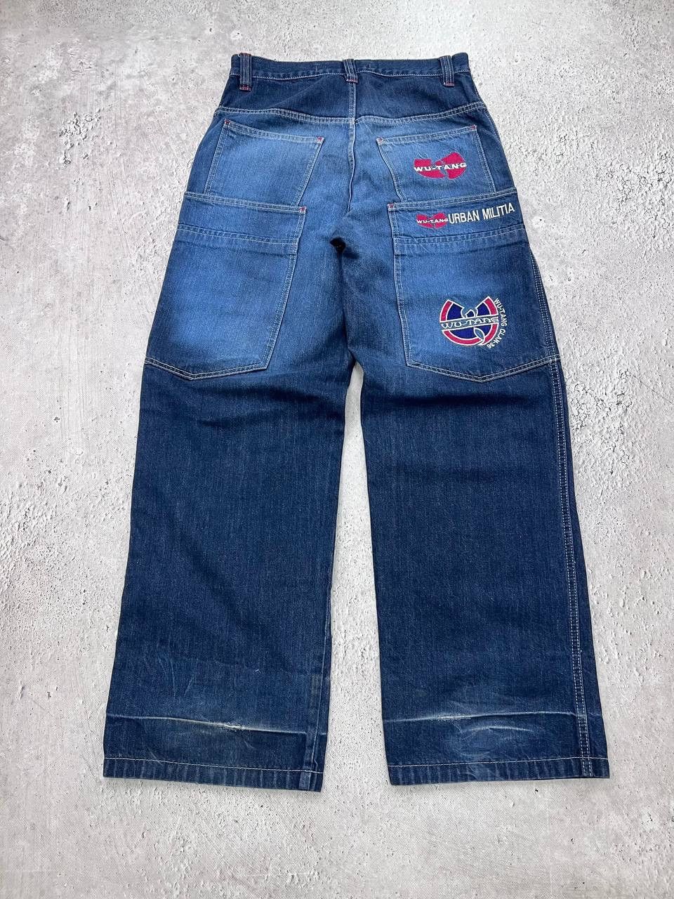 Wu Wear WU WEAR jeans, vintage hip hop baggy, 90s Wu-Tang