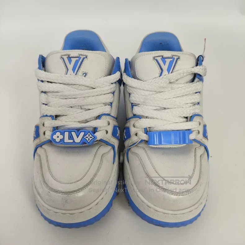 Louis Vuitton Louis Vuitton Blue Fat Ding shoes Size US 7 / IT 37 - 1 Thumbnail
