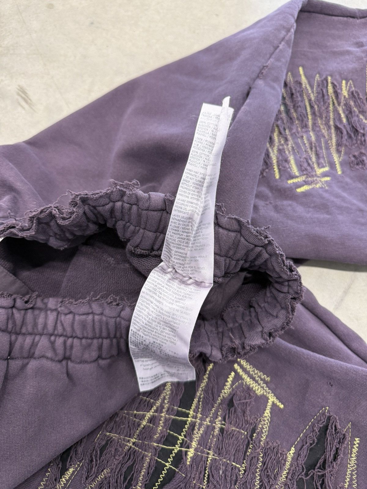 Maison Margiela Maison Margiela Destroyed Wide-Leg Track Pants Size US 30 / EU 46 - 10 Thumbnail