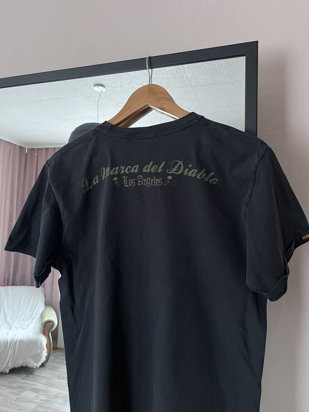 Vintage Vintage La Marca Del Diablo Los Angeles Black T-Shirt Size US M / EU 48-50 / 2 - 3 Thumbnail